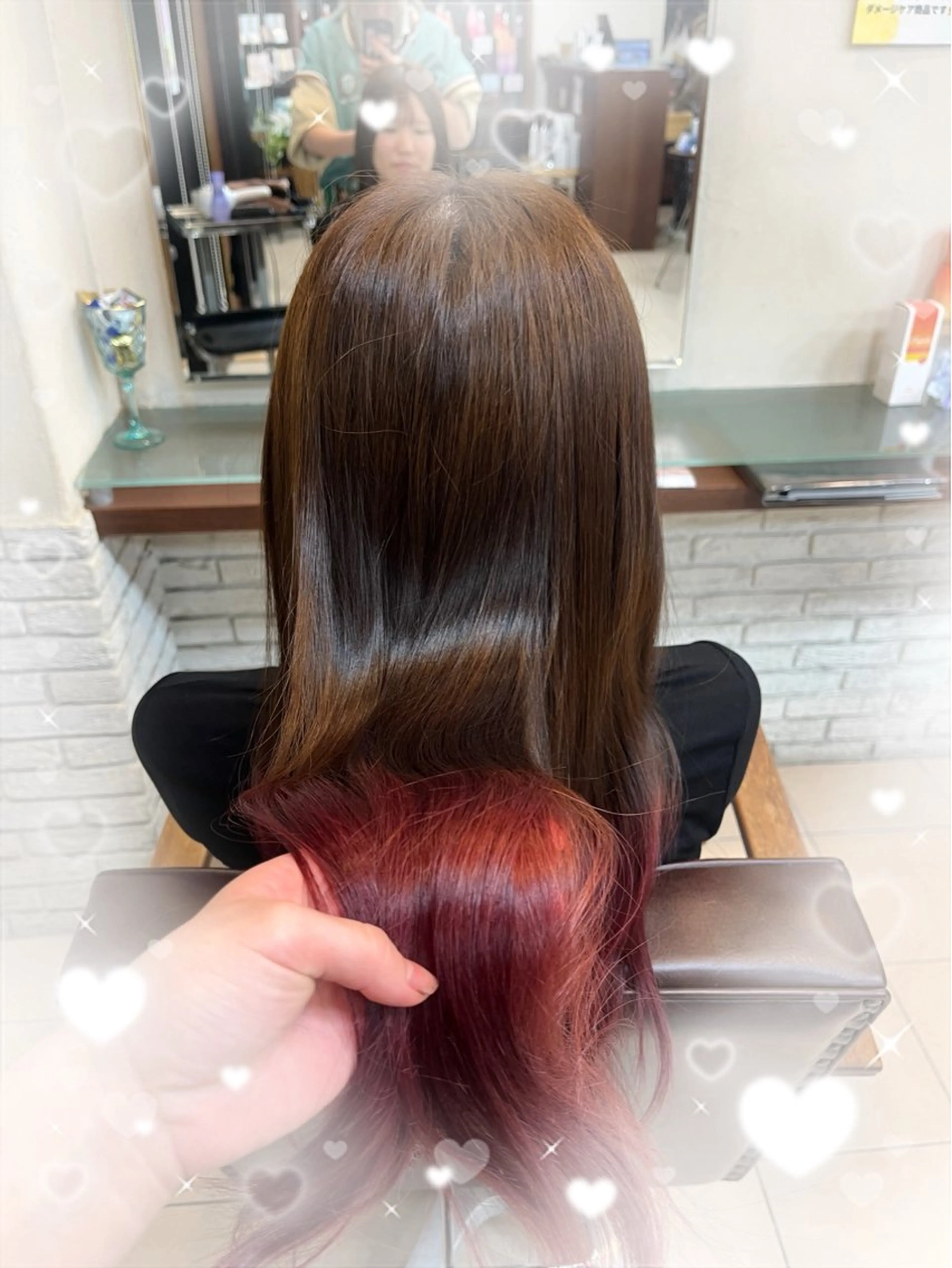 【早い者勝ち🌟】カット+ブリーチ込ダブルカラー&髪質改善プラチナトリートメントの写真