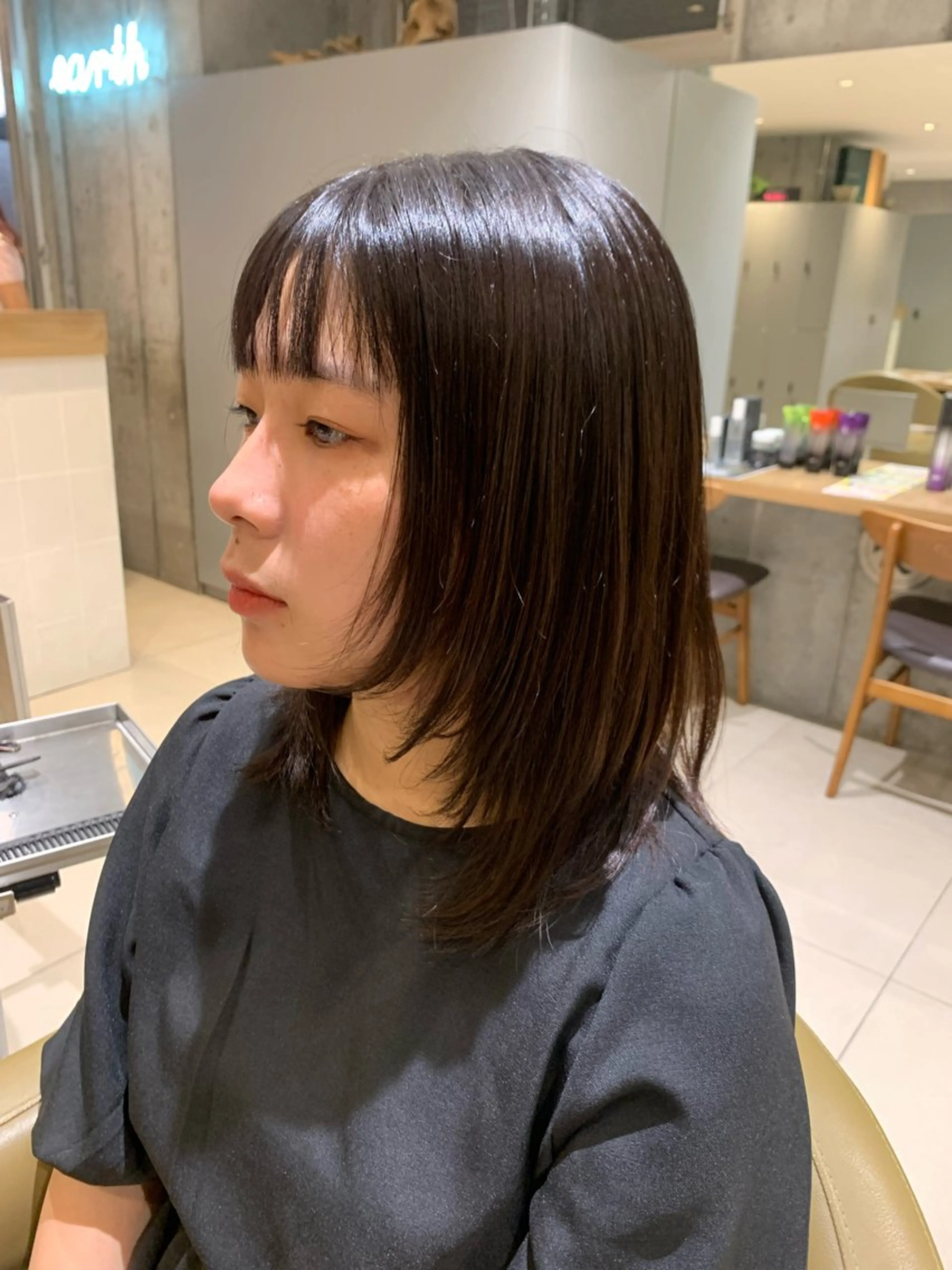 ミディアム レイヤーカット レイヤー/メンズ /髪質改善　廣島公平のヘアスタイル