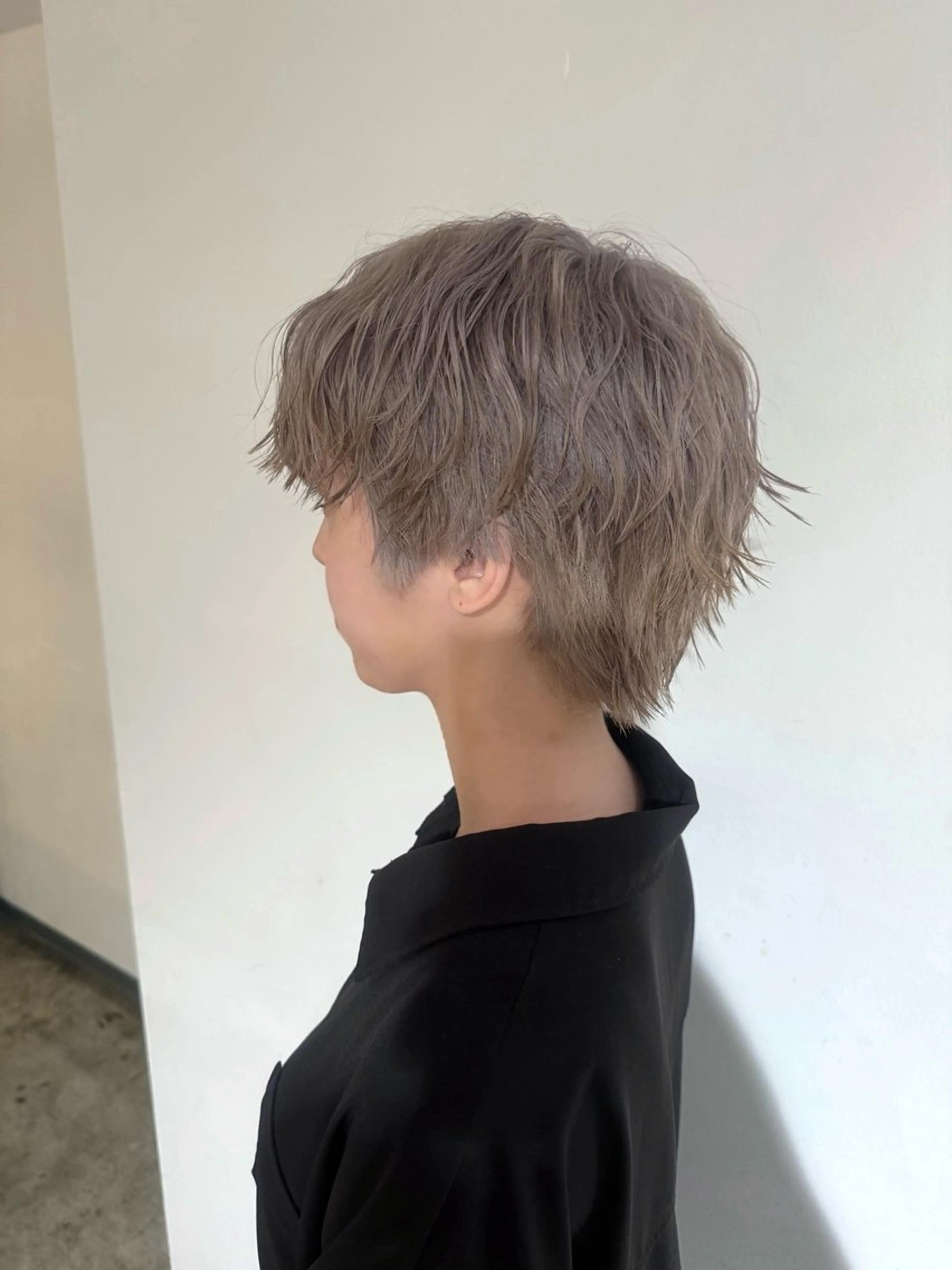 ショート カラー メンズ ヘアカラー トリートメント 🫟ブリーチモデル/ 艶カラー /みきのヘアスタイル