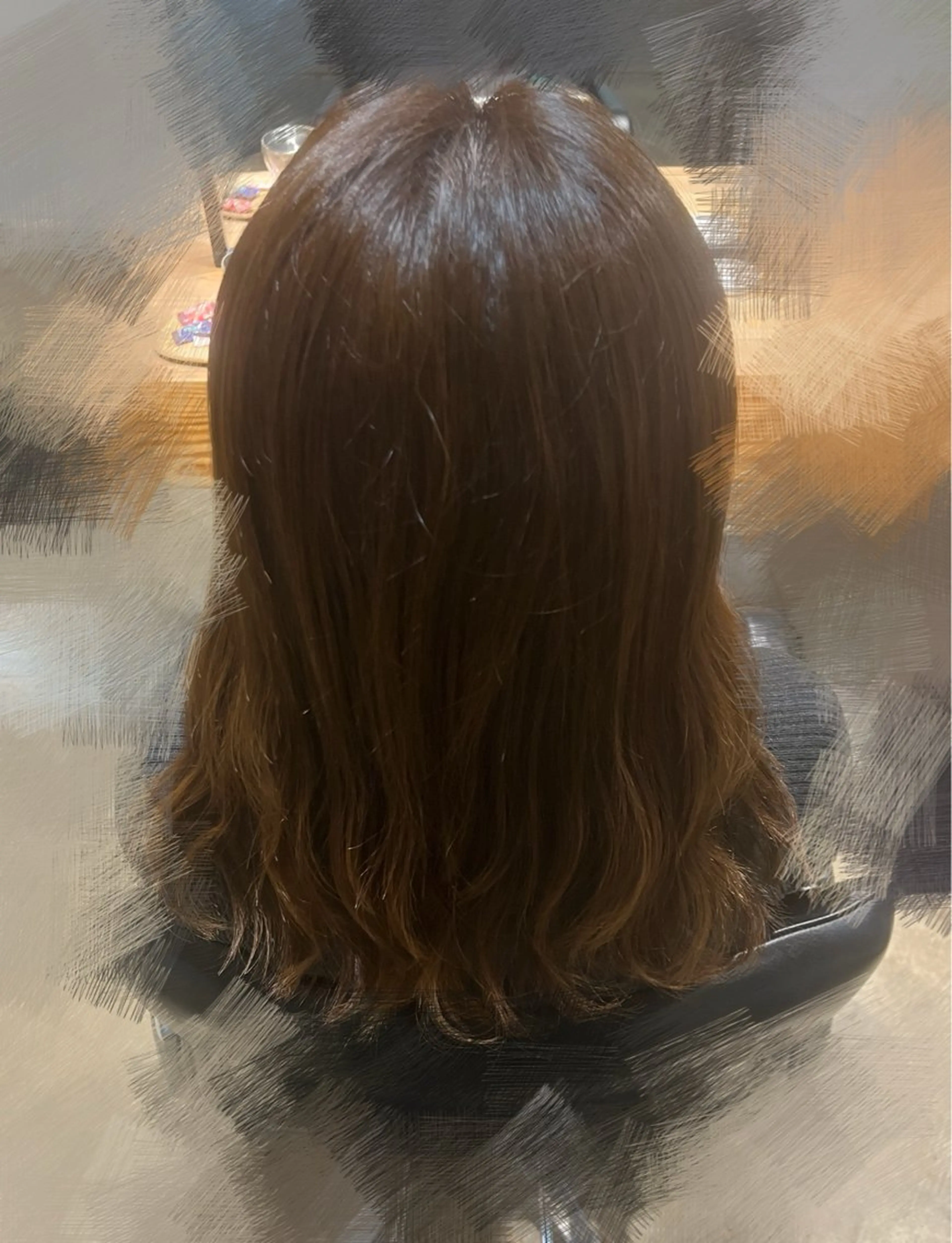 セミロング ナカムラ ハルのヘアスタイル