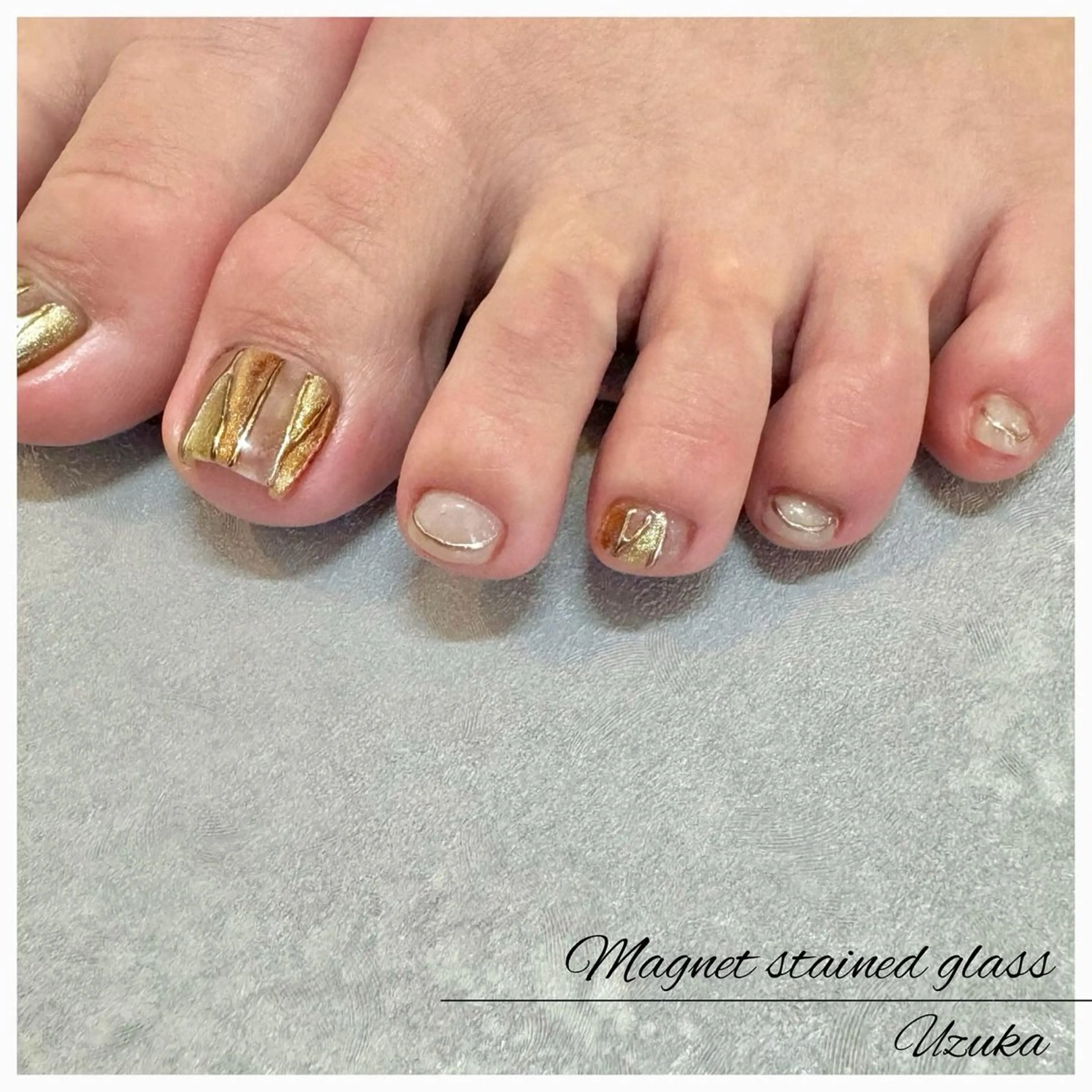 ネイル フットネイル マグネットネイル 【 enn 】 Uzuka Yukaのネイルデザイン