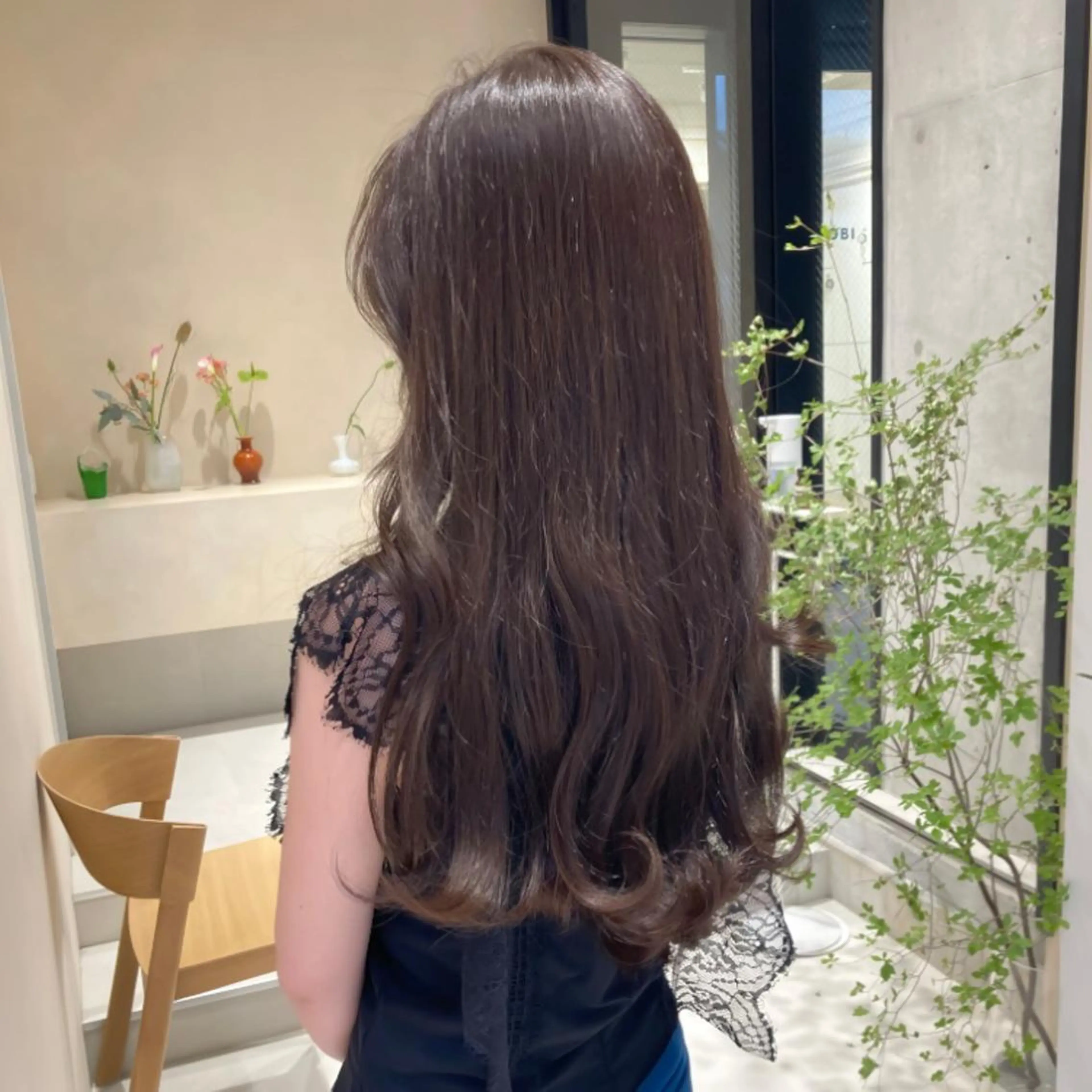 ロング カラー オレンジ 髪質改善 トリートメント MURANAKA RYOのヘアスタイル