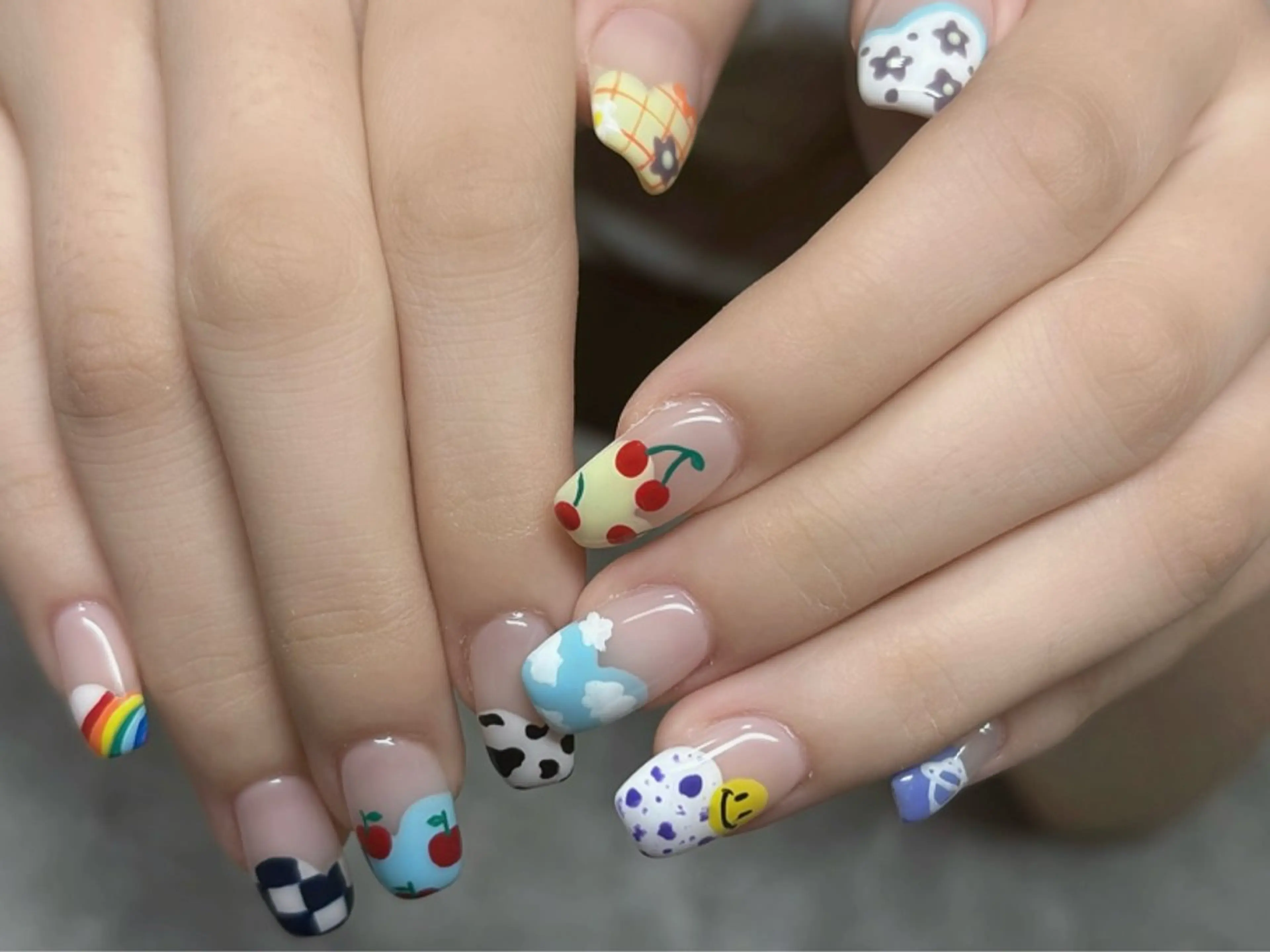 ネイル ハンドネイル Protea きぬがわ らむのネイルデザイン