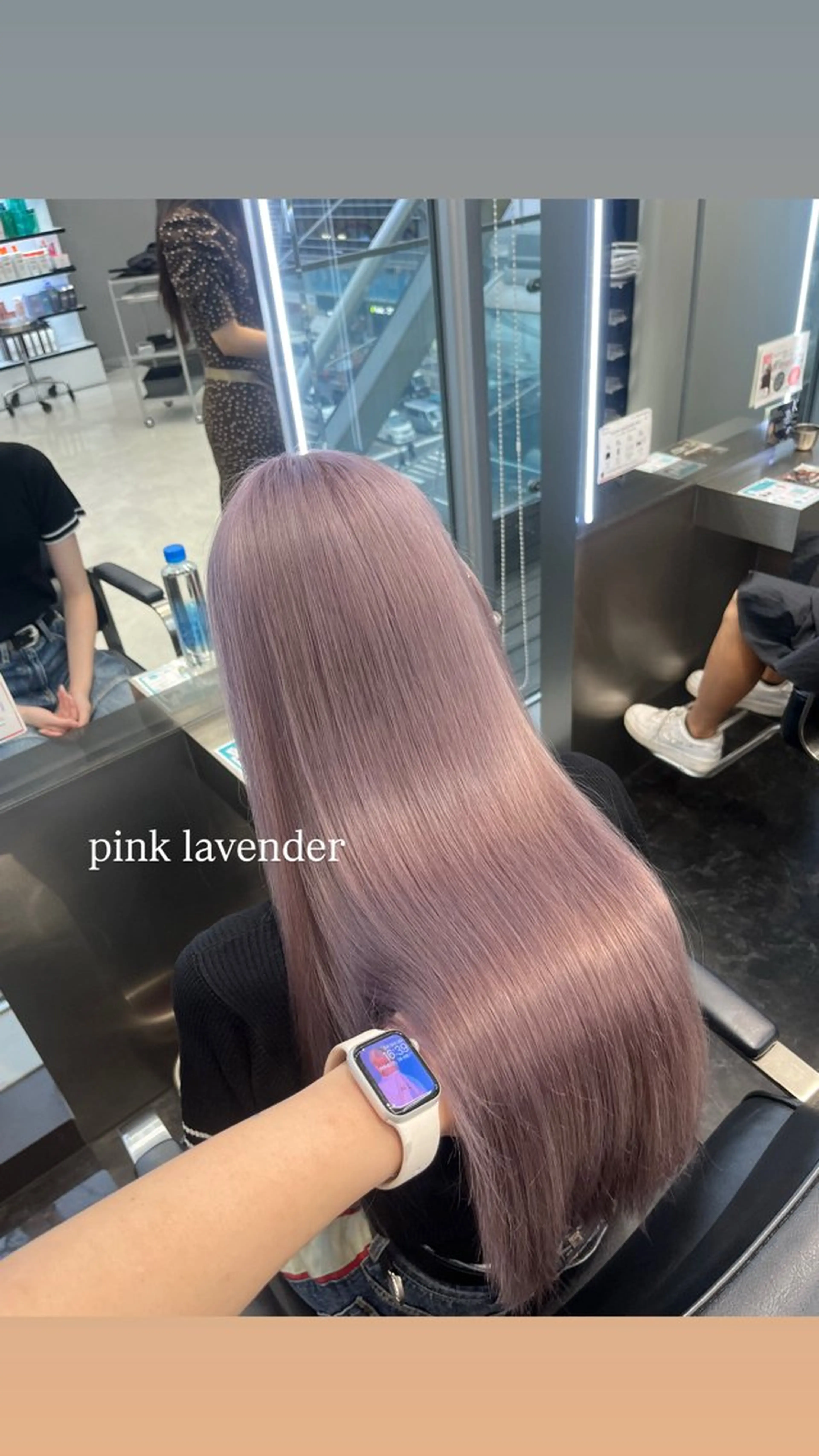 ロング カラー ヘアアレンジ ブリーチ 透明感カラー ハイトーンカラー ラベンダーカラー ピンクカラー ヘアカラー トリートメント ヘアセット ハイトーン/透明感 髪質改善/rinaのヘアスタイル