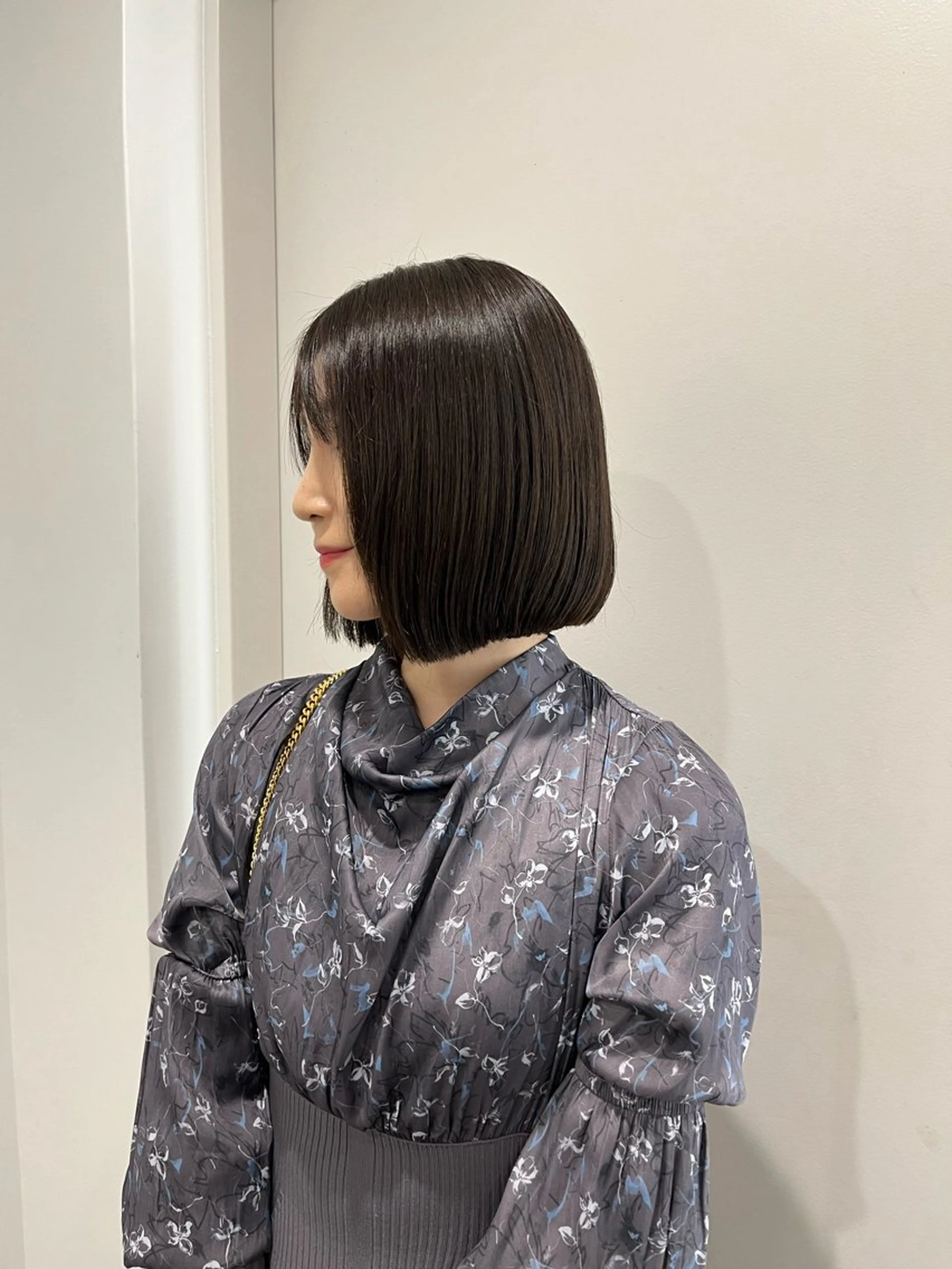 ミディアム ボブ 縮毛矯正/ハイトーン /パーマ/前原汐🎐のヘアスタイル