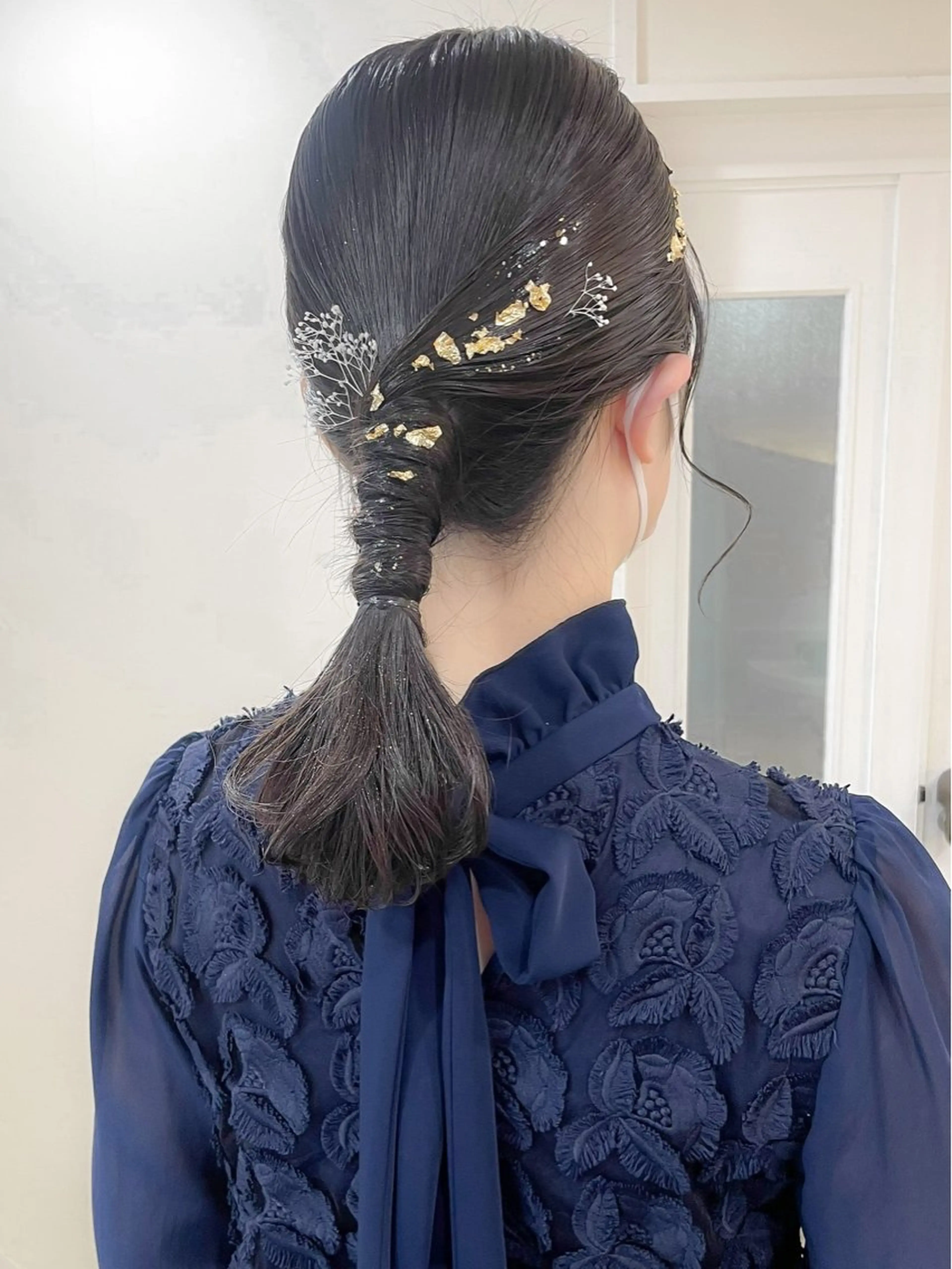 ヘアアレンジ ヘアセット ミディアム/顔周り/ ベージュ🌼mayuのヘアスタイル