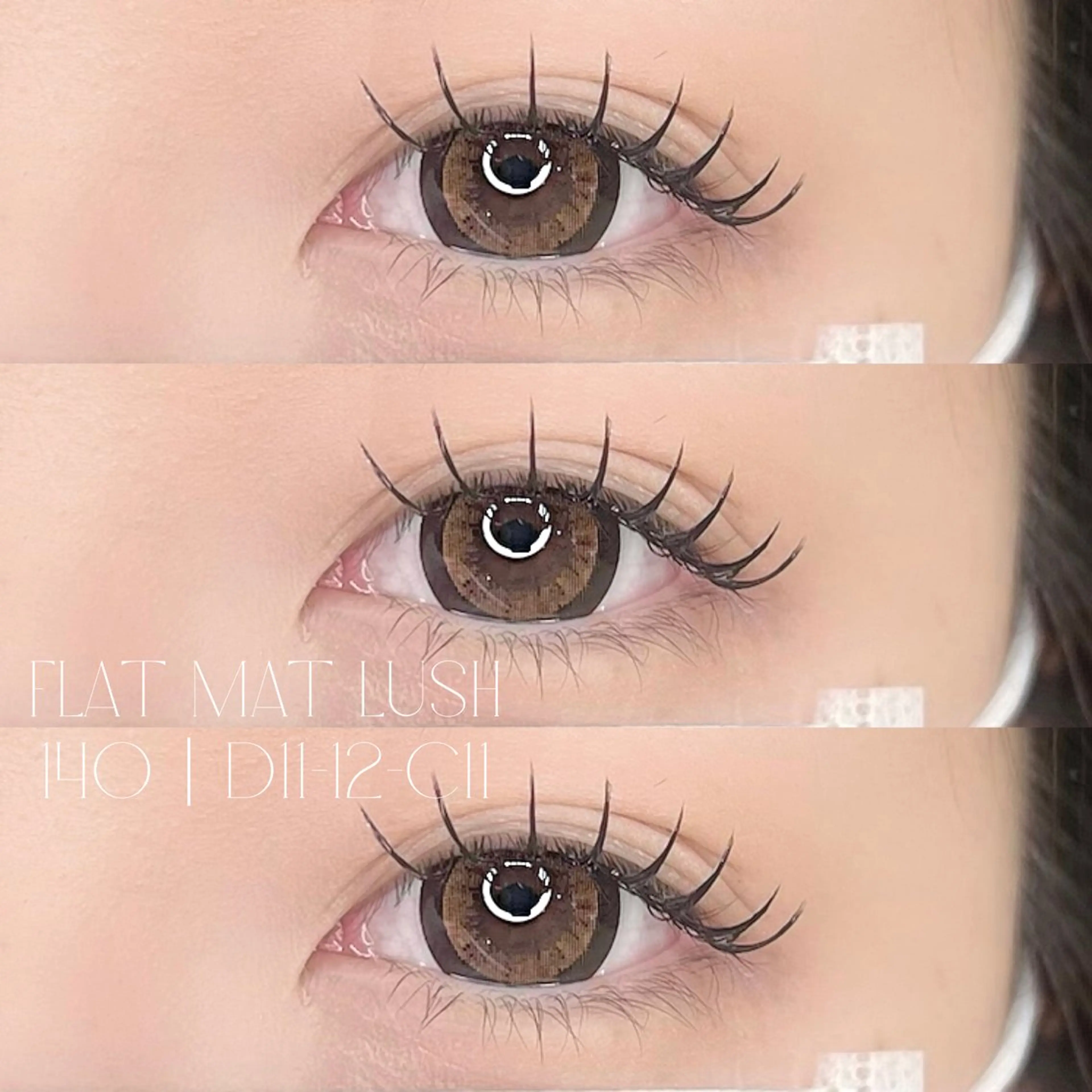 【オフ無料】フラットマットラッシュ140本+束感コーティング仕上げׅ ⊹の写真