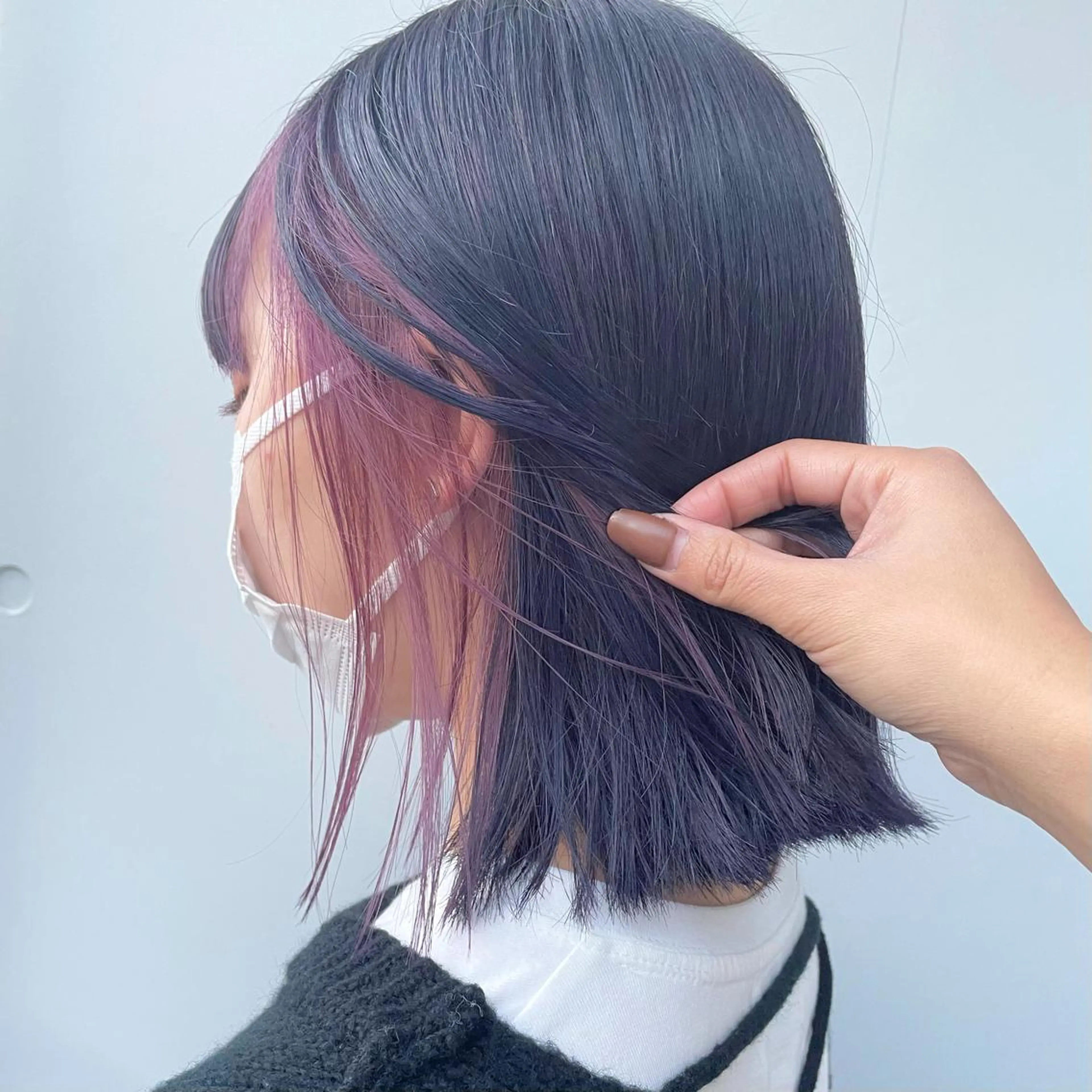 ミディアム カラー ブリーチ ケアブリーチ ダブルカラー インナーカラー ピンクカラー カット ヘアカラー トリートメント もにか🌞原宿/渋谷 🌝ブリーチカラーのヘアスタイル