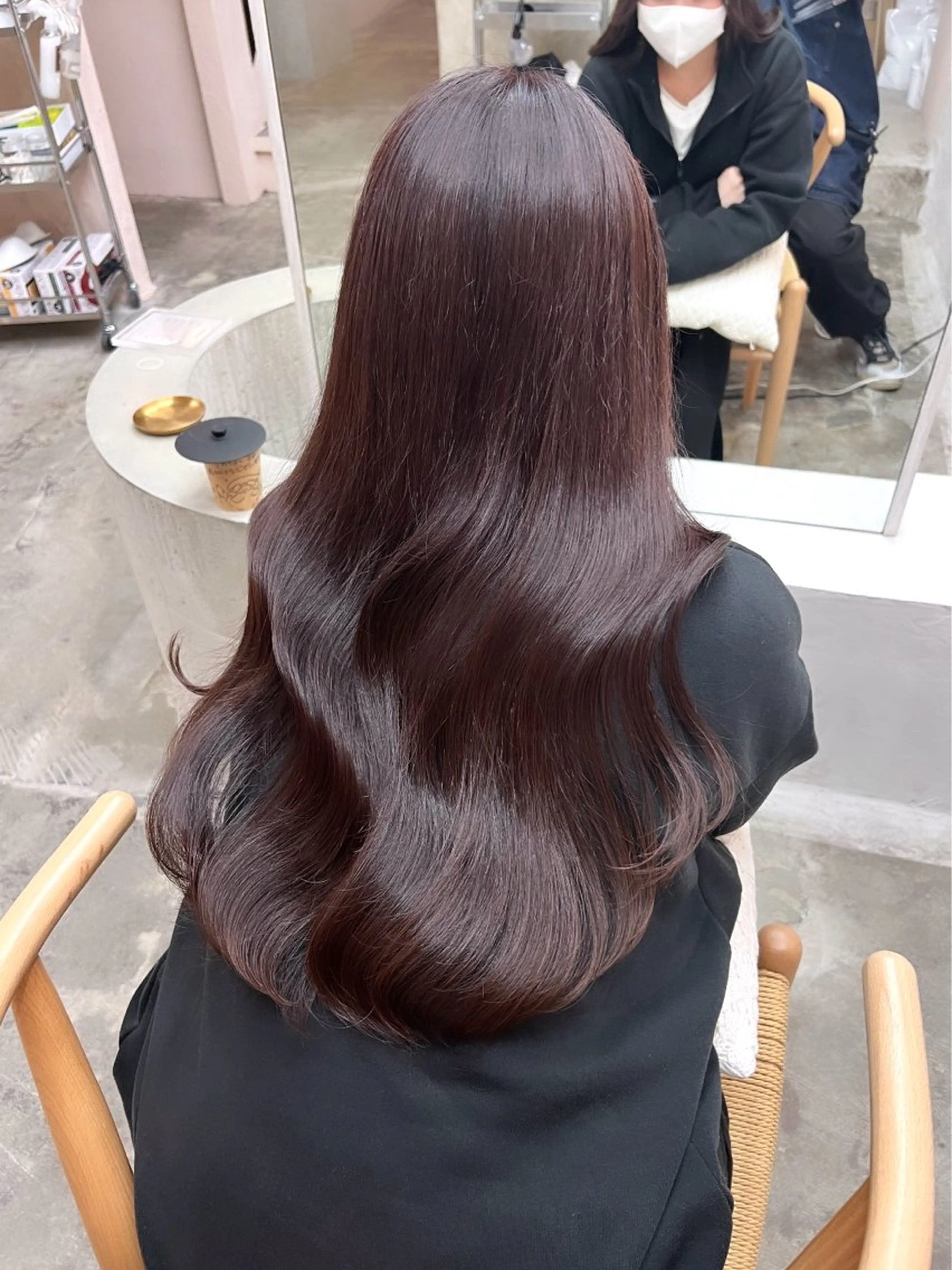 セミロング カラー ブラウンカラー ピンクカラー ピンクブラウン ヘアカラー iru所属・透明感，髪質改善の プロ☝🏻前田俊樹✨のヘアスタイル