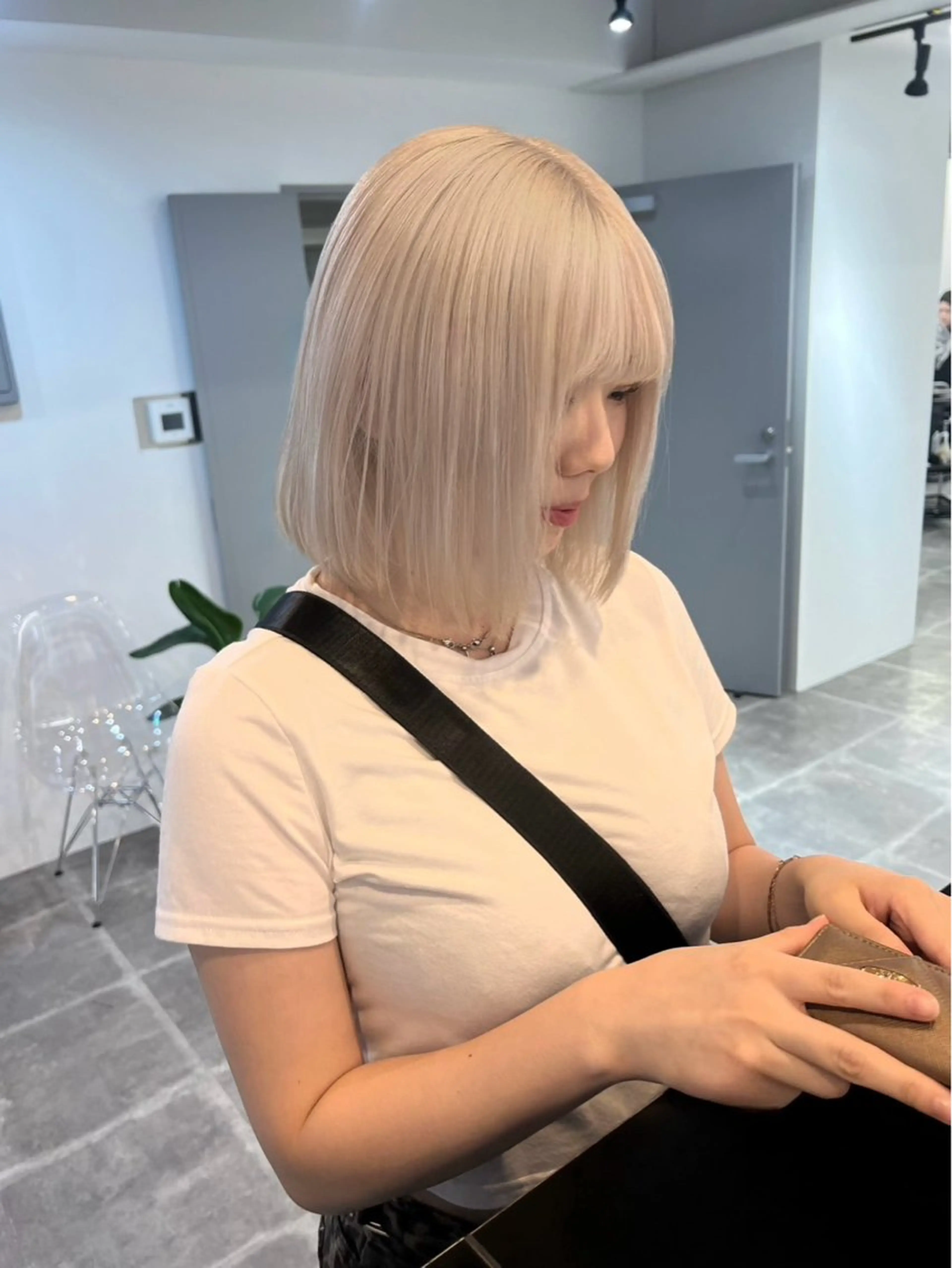 カラー 🐬透明感カラー/ ハイトーン/ユウ🐬のヘアスタイル