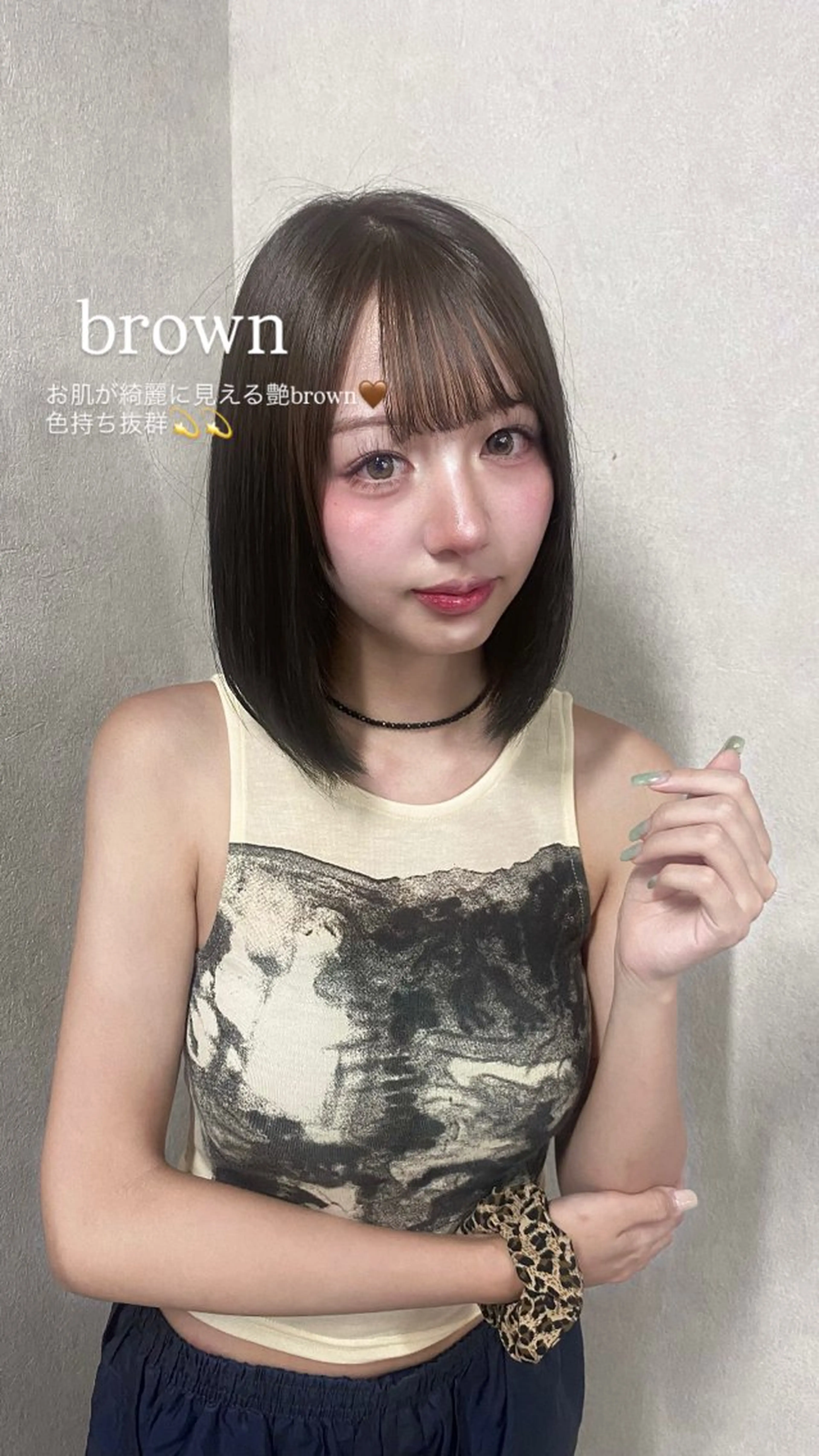 セミロング カラー ヘアカラー トリートメント トレンドスタイル/ ワンホン/YURIのヘアスタイル