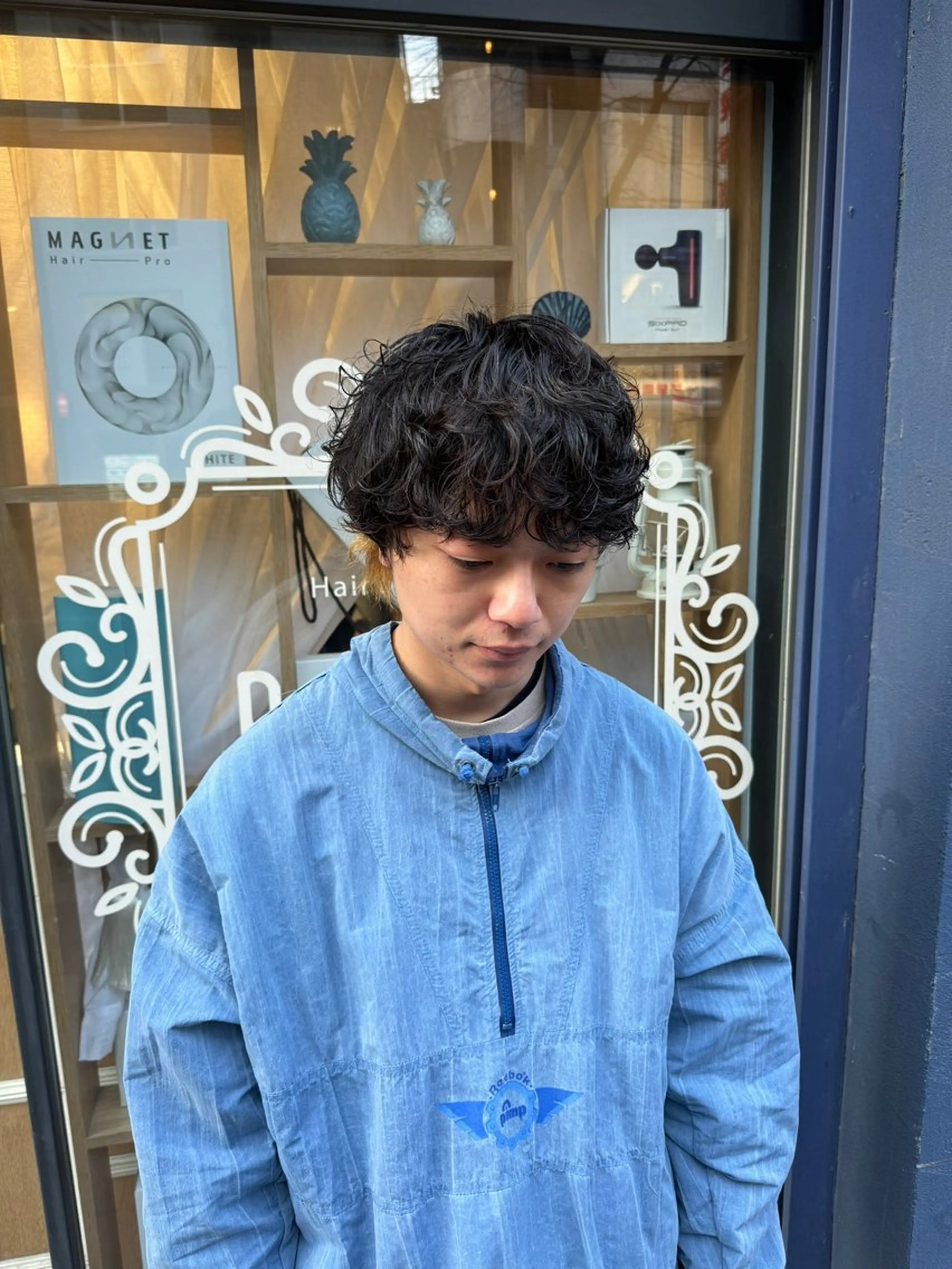 パーマ メンズ フェードカット マッシュ メンズパーマ メンズショート スペインカール カット パーマ 大宮/メンズパーマ 関勇也のヘアスタイル