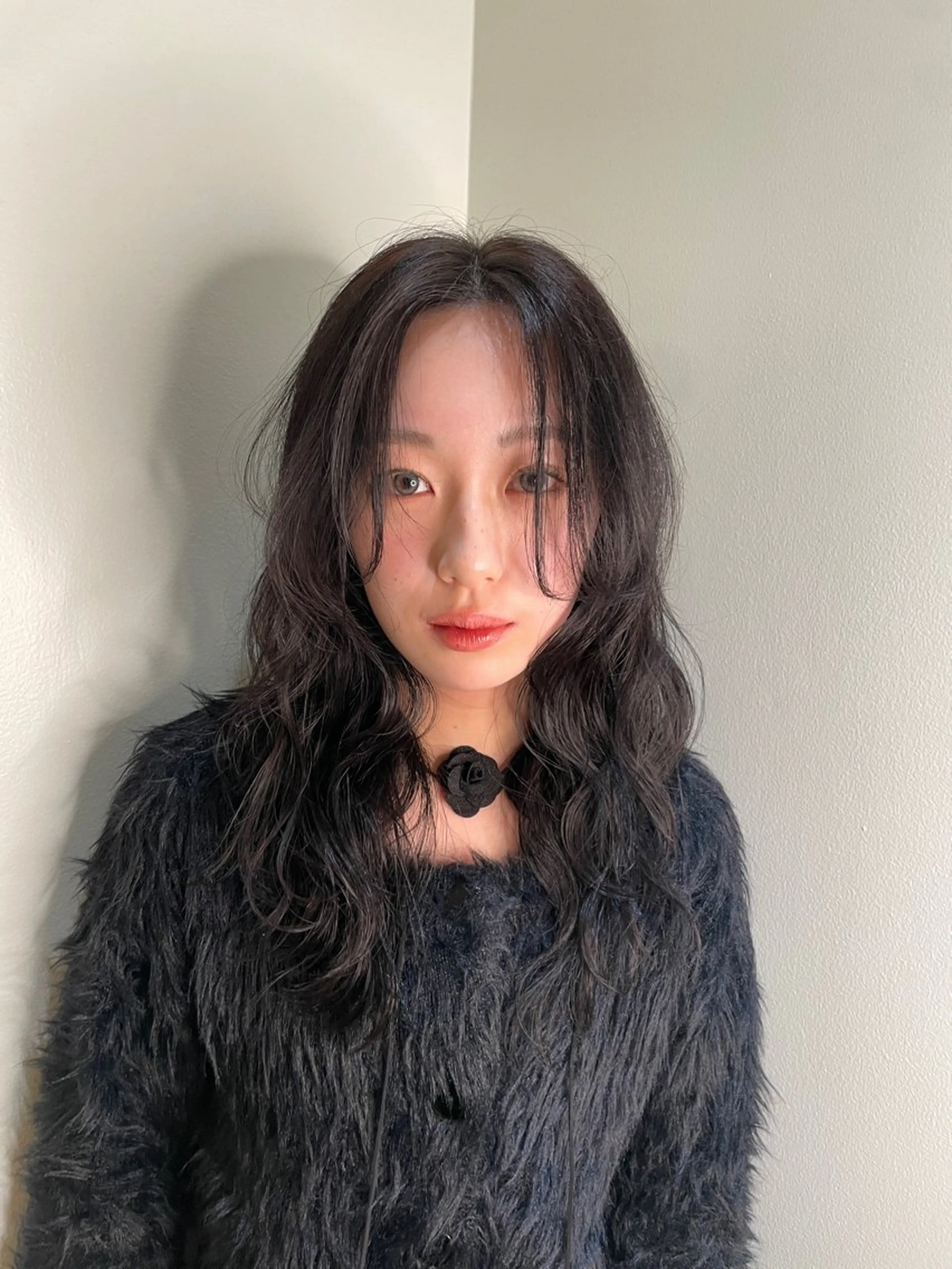 セミロング 顔周りカット レイヤーカット HEIMER ミカド　サトル△のヘアスタイル