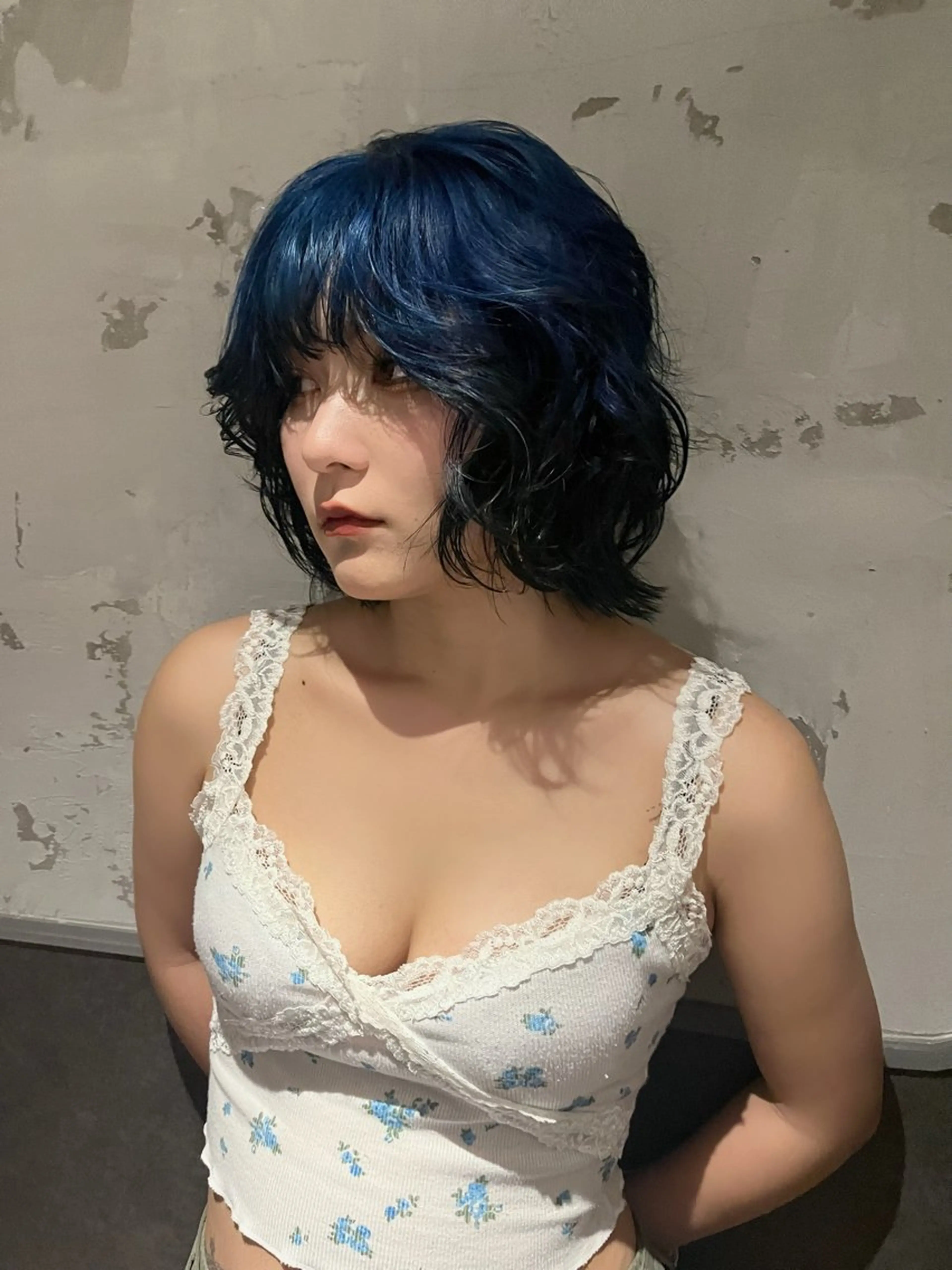 ミディアム カラー 田中 里奈のヘアスタイル