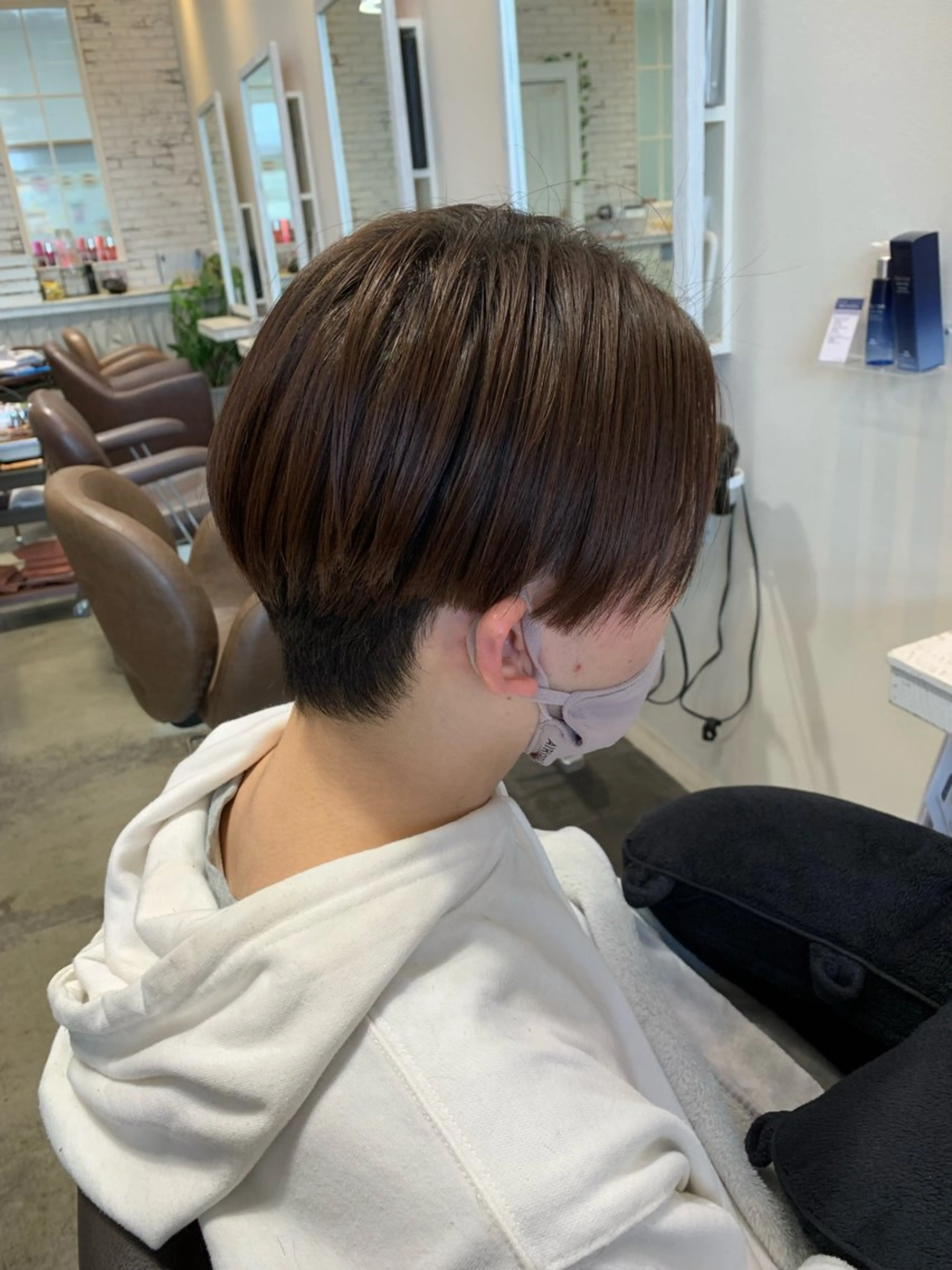 ショート くせ毛 髪質改善 カット 縮毛矯正 トリートメント naoc area2 chie＊奈良生駒市のヘアスタイル