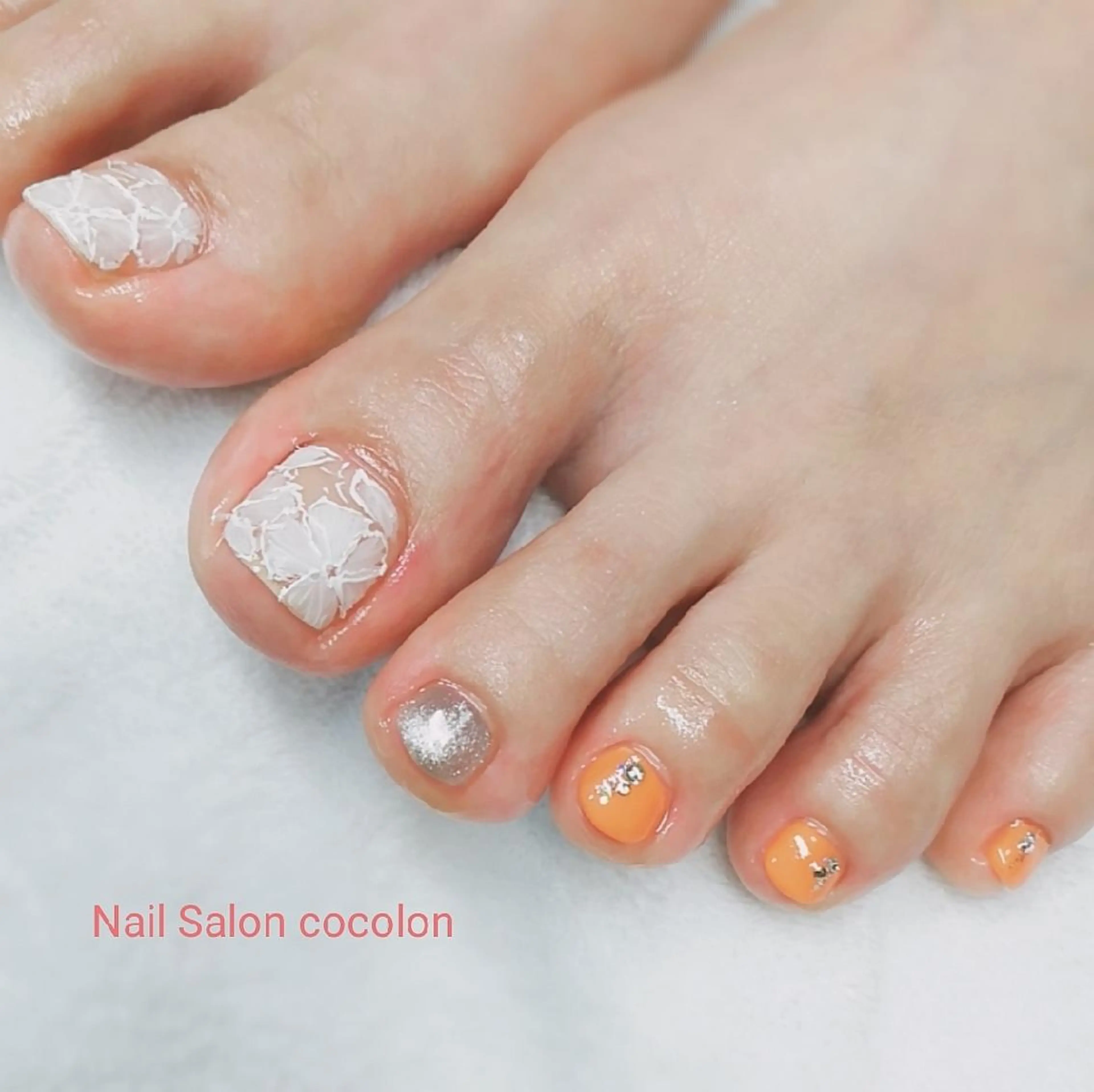 ネイル アートネイル ジェルネイル マグネットネイル フットネイル 柴崎 美幸のネイルデザイン