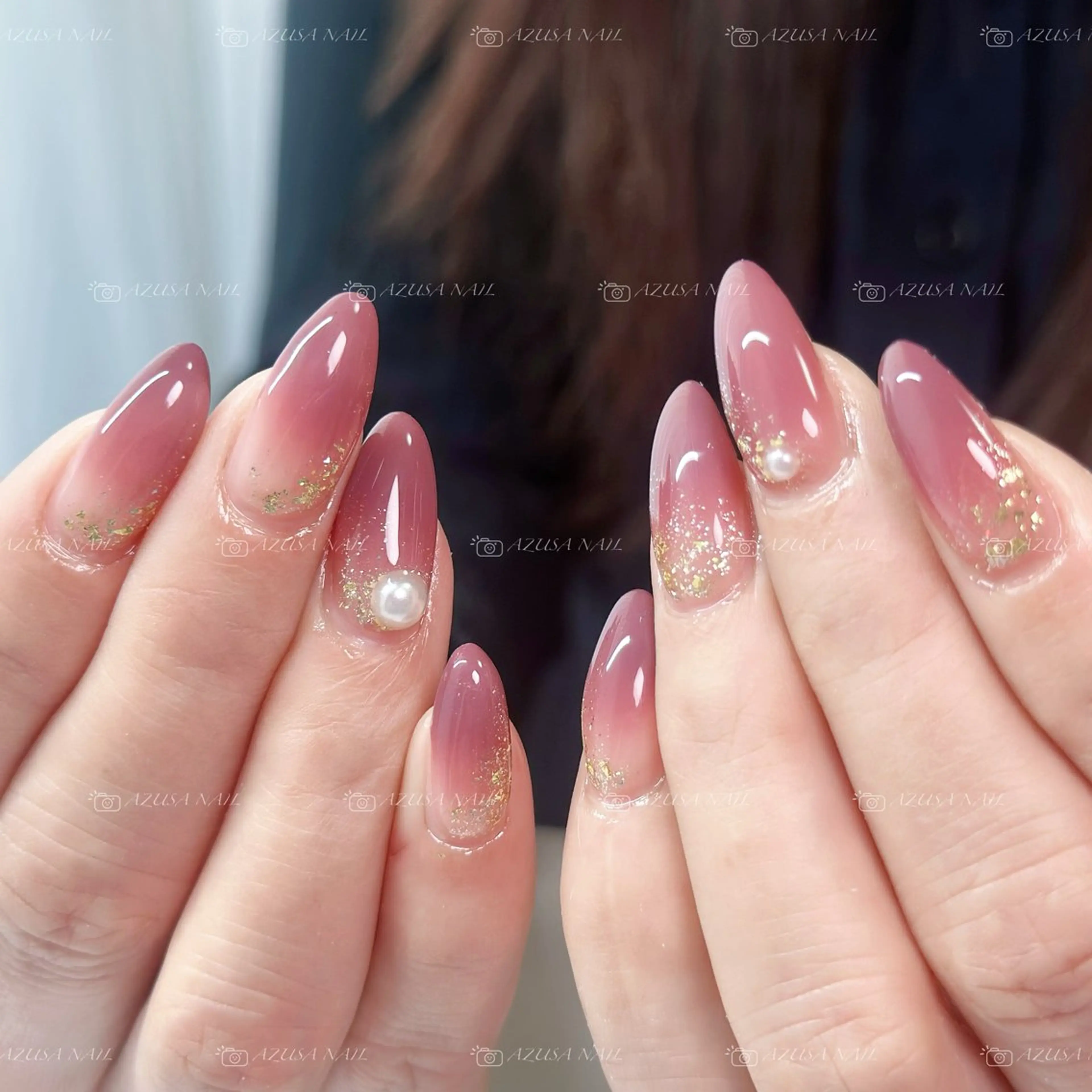 ネイル フラッシュネイル フレンチネイル ゴールド ラメ(グリッター) マグネットネイル ハンドネイル 🧸自宅ネイル あずさのネイルデザイン