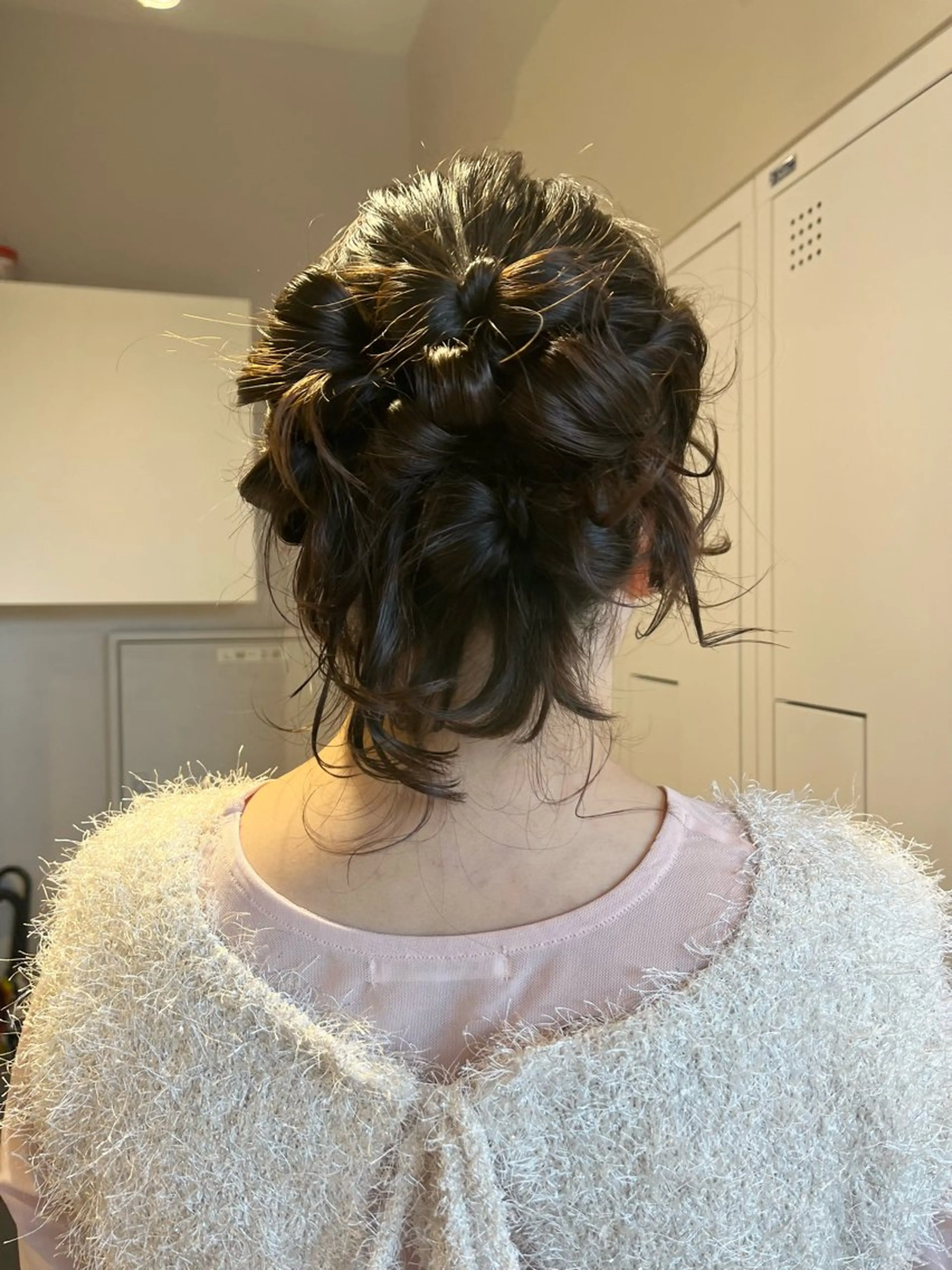 ミディアム ボブ ヘアセット SALOWIN大宮crest所属・大宮レイヤーカット× 透明感カラー　rioのヘアスタイル