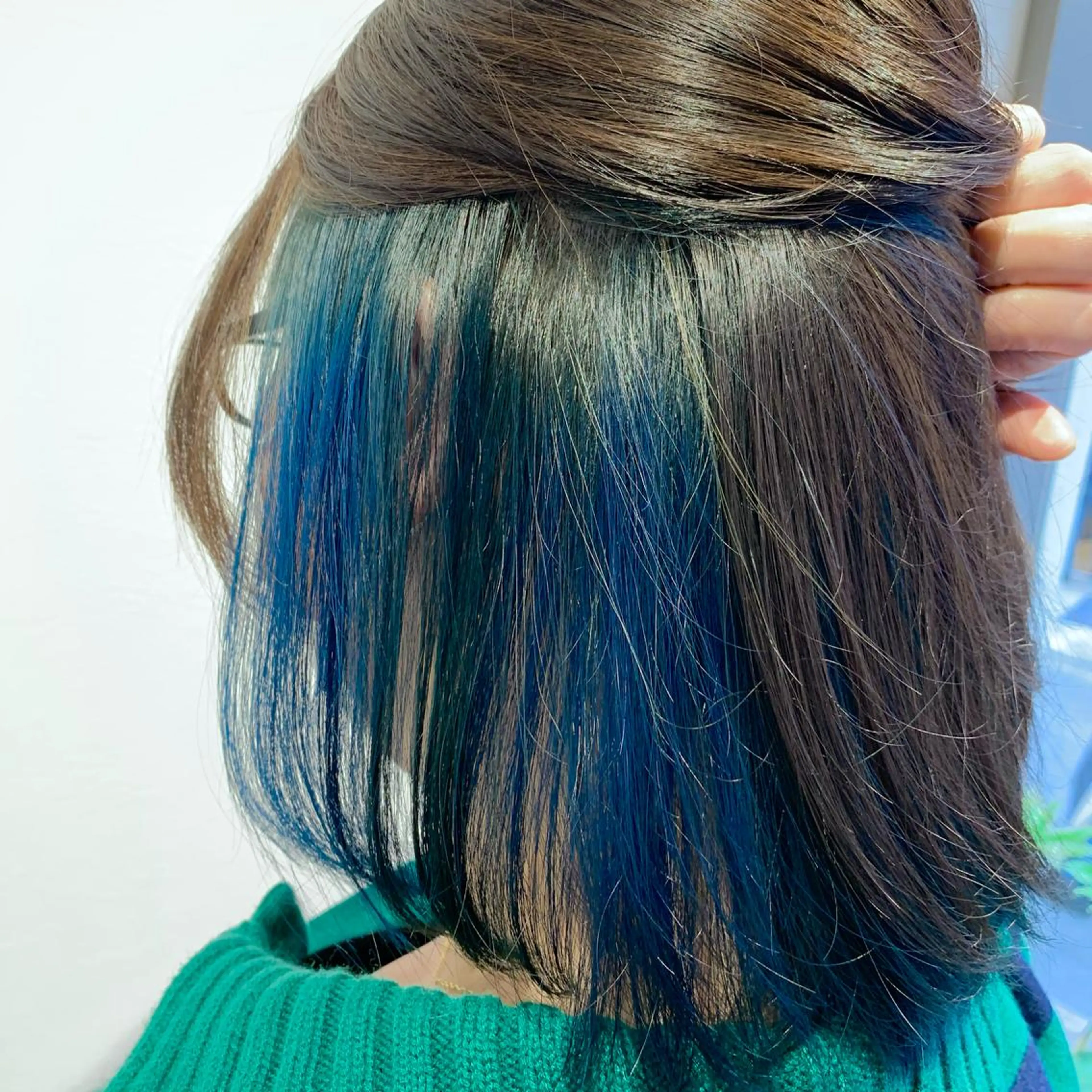 ショート カラー ブルーカラー インナーカラー ショート×カラー 🦊堀米早紀【荻窪】のヘアスタイル