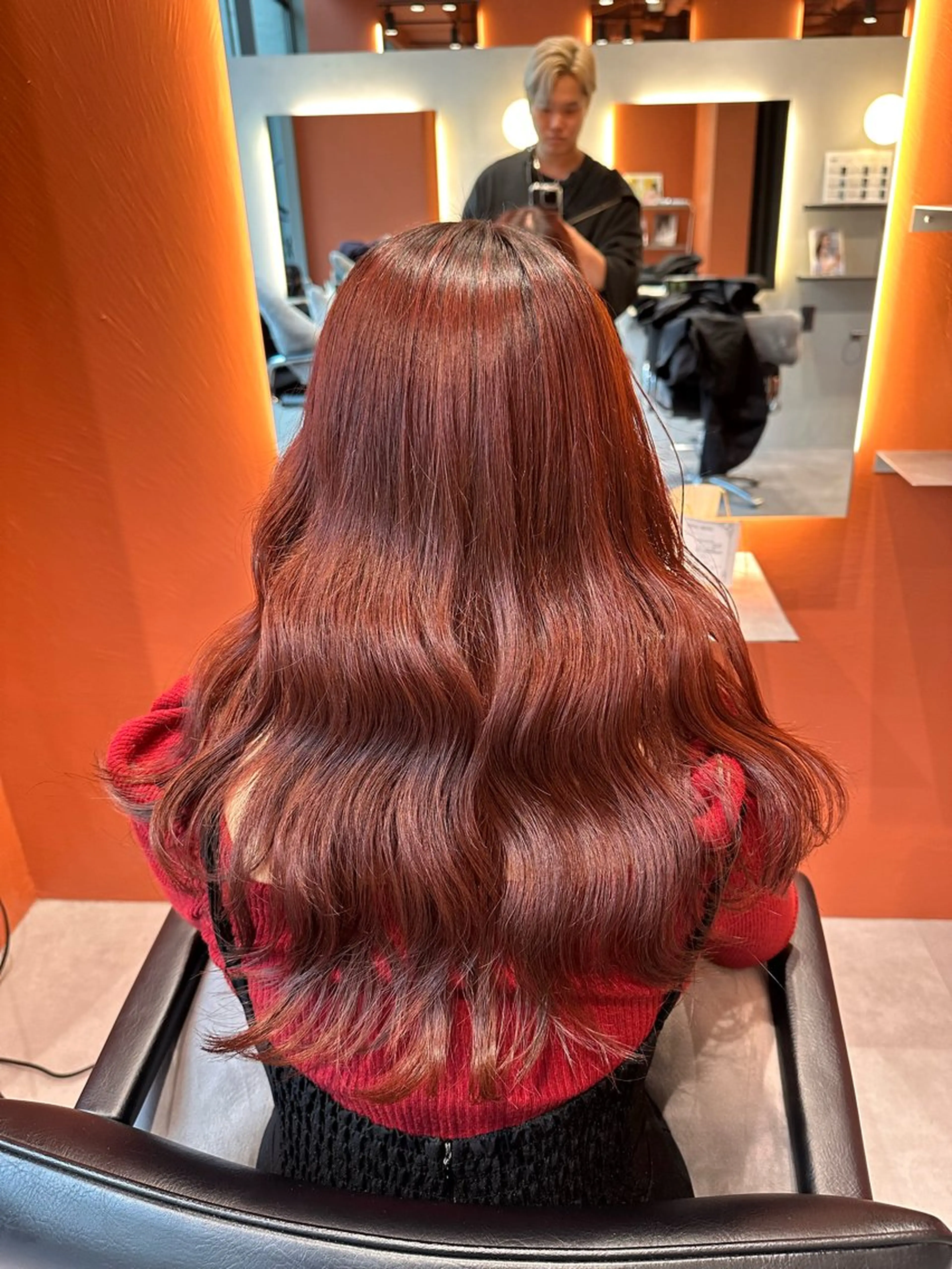 ロング カラー ブリーチ ブラウンカラー ブリーチなしカラー ピンクカラー ピンクブラウン ヘアカラー トリートメント ✨ハイトーンカラー 💫ayumuのヘアスタイル