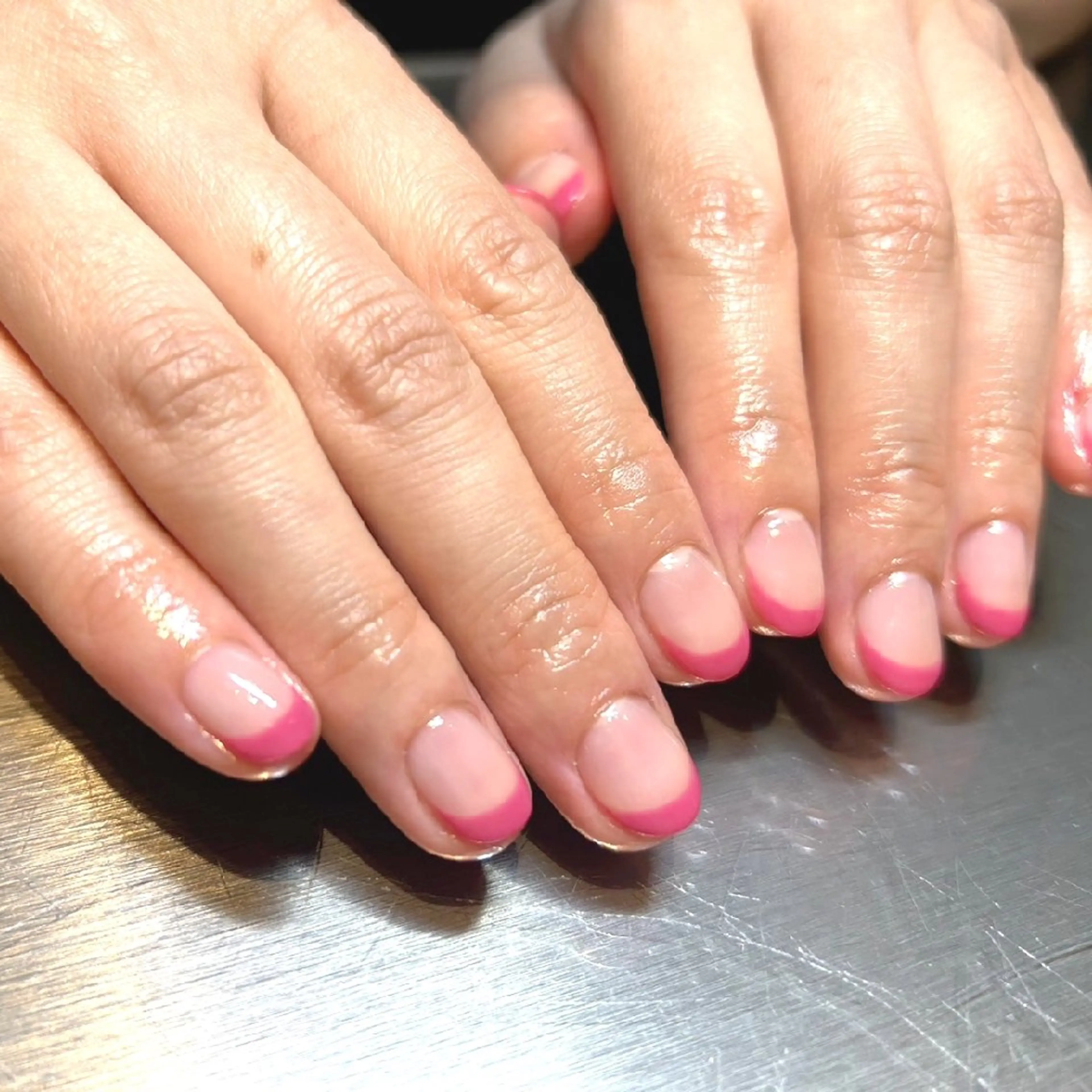 ネイル フレンチネイル ピンク ROUN' 齋藤のエステ・リラクイメージ