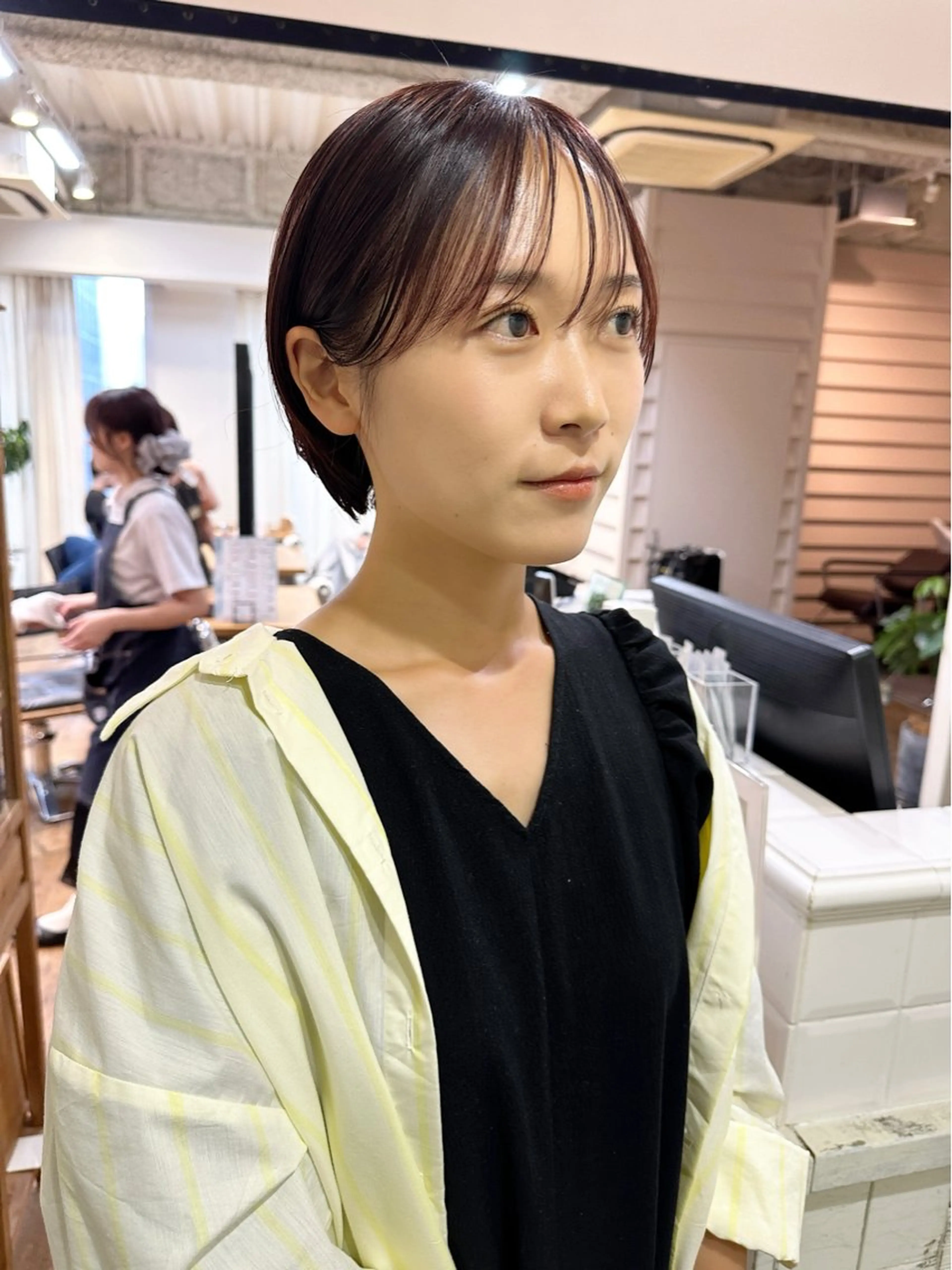 ショート ショート ボブ 梅田 木戸健人のヘアスタイル