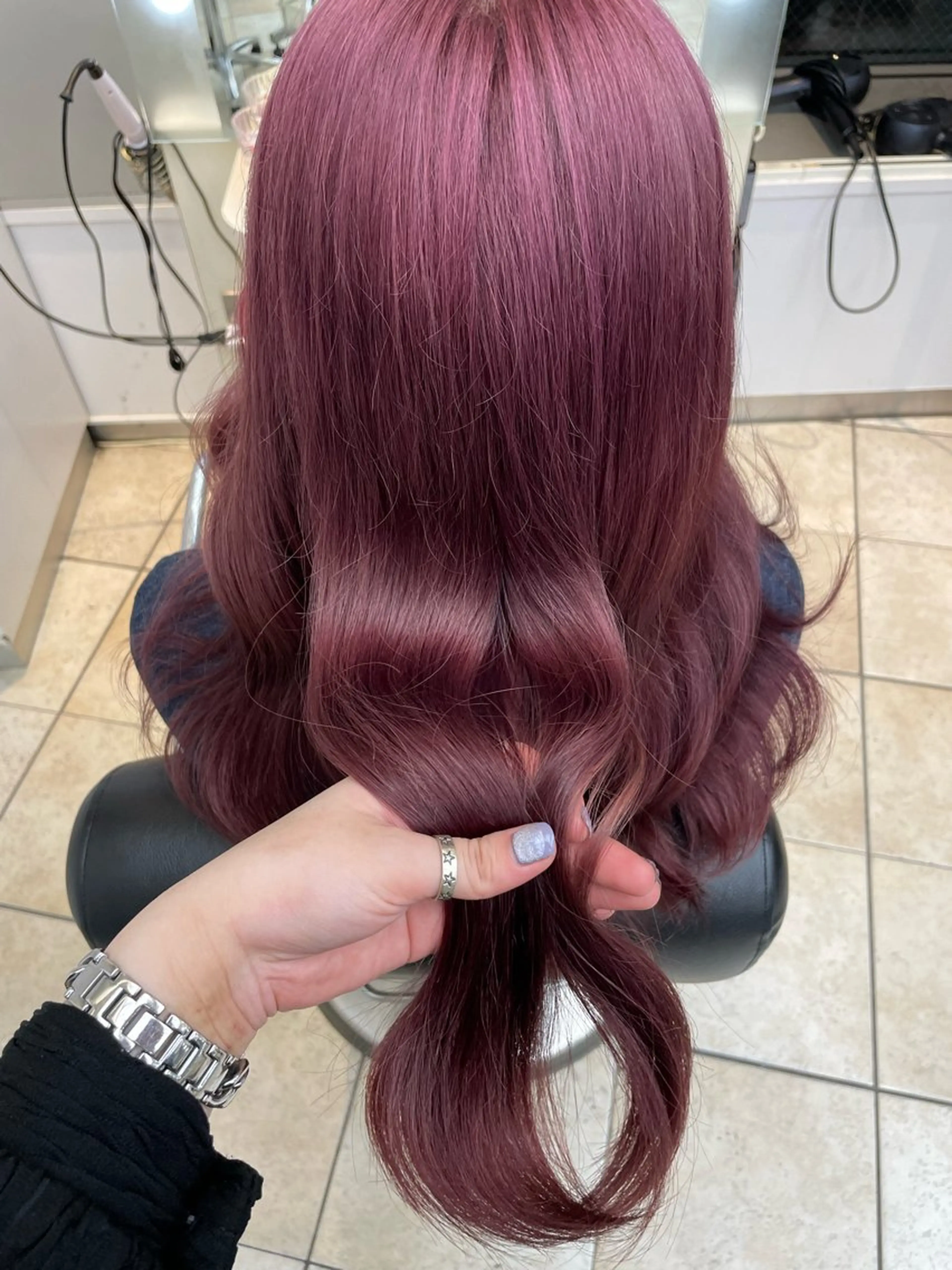 ロング ヘアカラー ツヤハイトーン/ レイヤー💫mayuのヘアスタイル