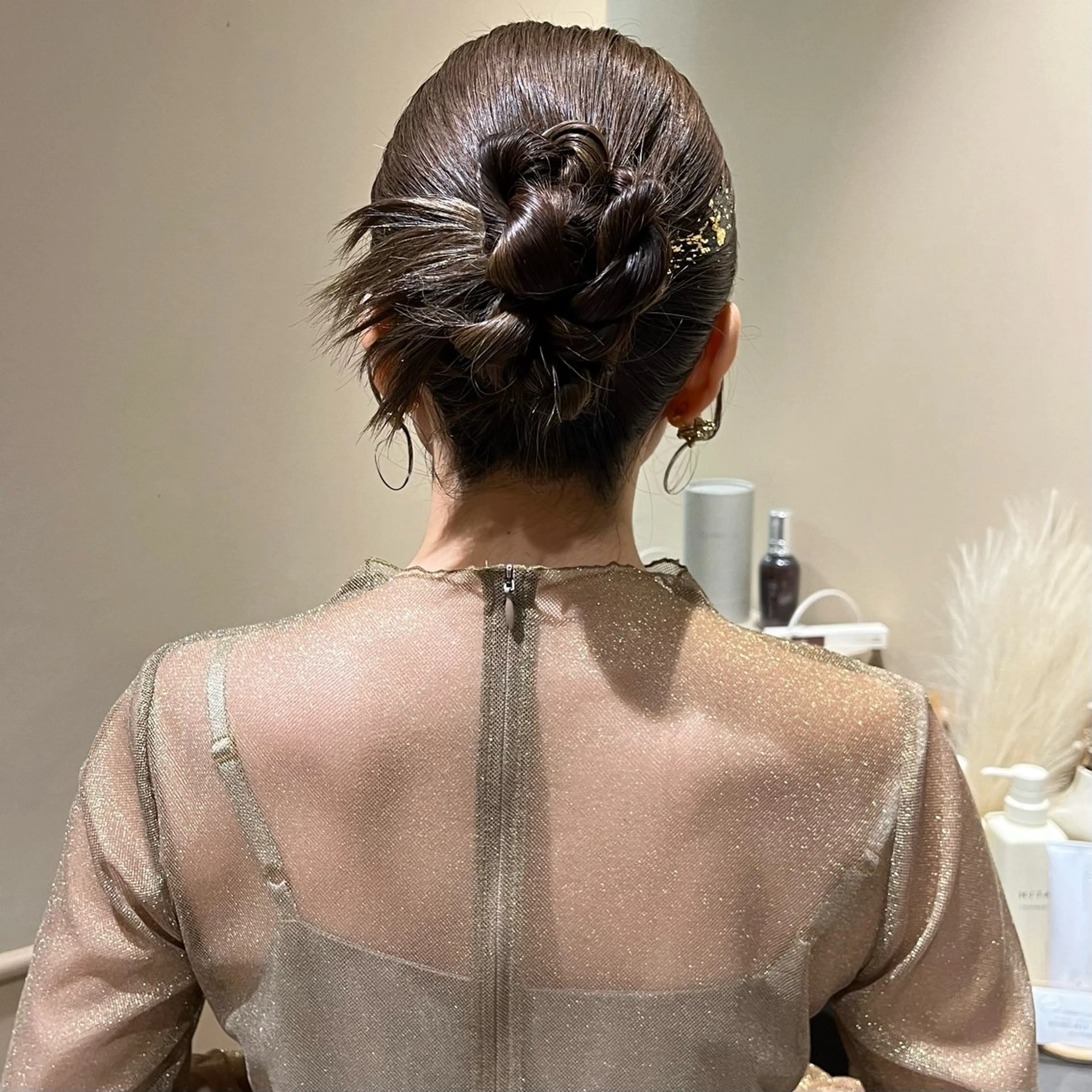 セミロング ヘアアレンジ ヘアセット 🫧tomoka 透明感カラー🫧のヘアスタイル