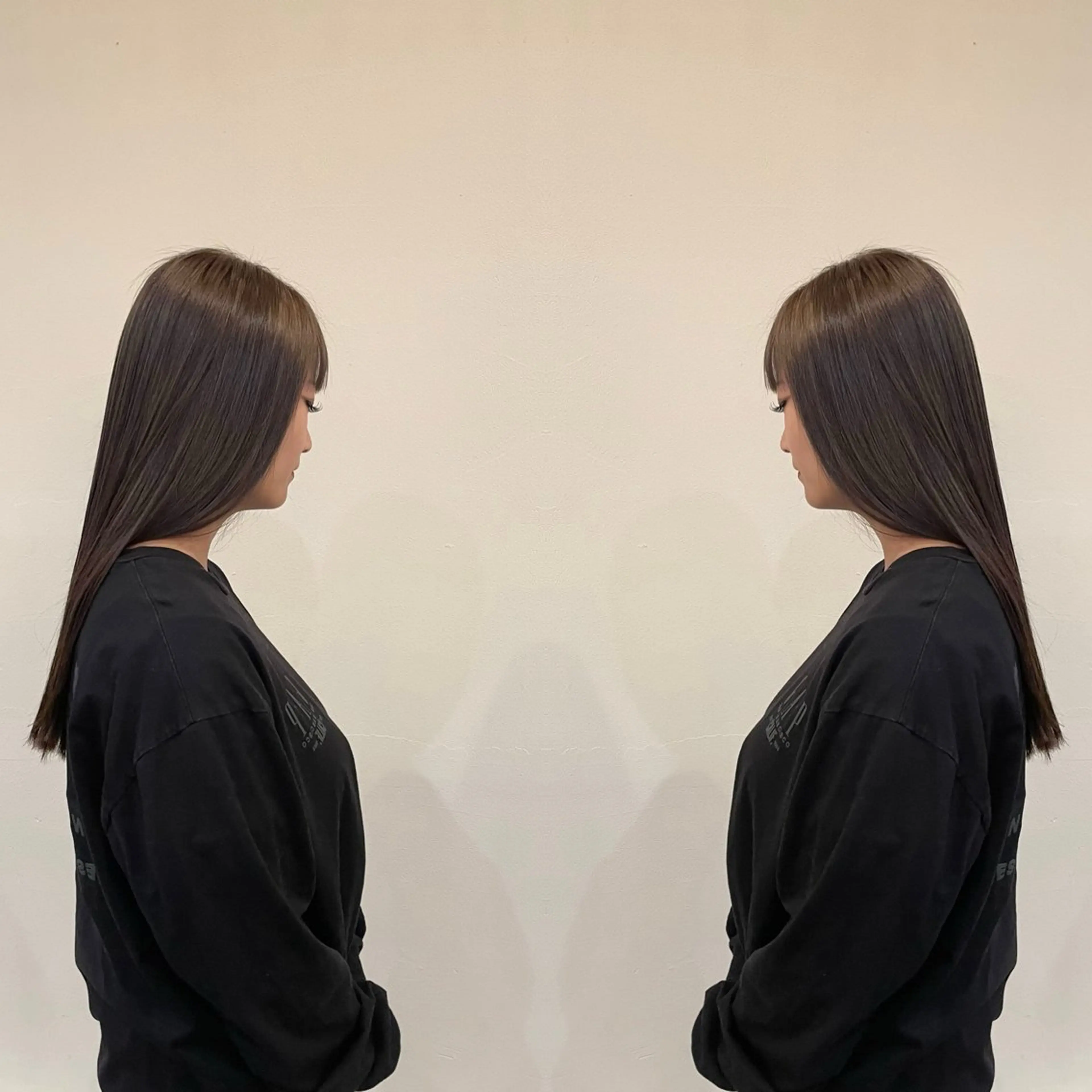 ロング カラー ベージュカラー ブリーチ ロング カット ヘアカラー Hair make VERDA所属・富永 憲一郎のヘアスタイル