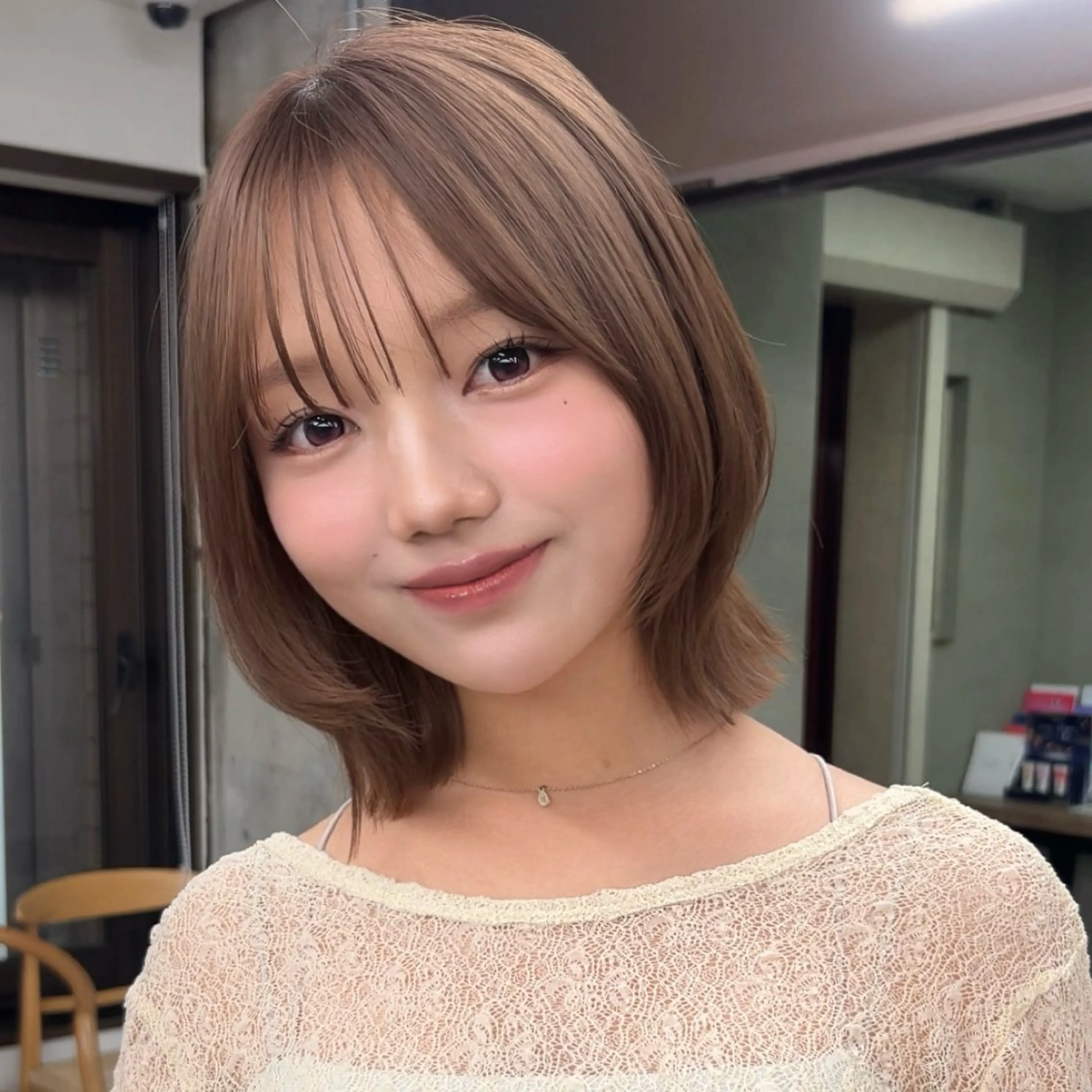 ショート ヘアカラー トリートメント 🌸透明感/レイヤー / 栗林 彩🌸のヘアスタイル