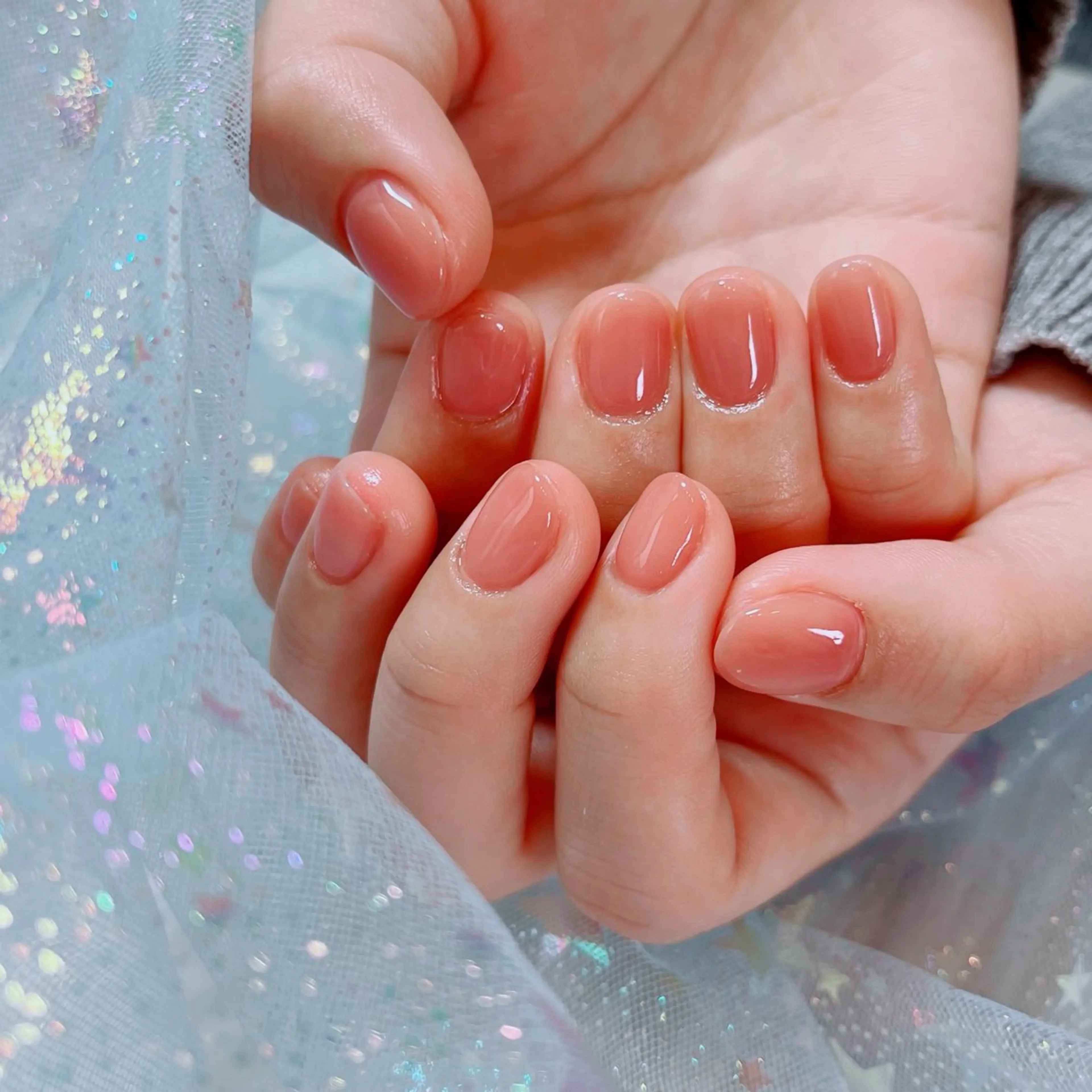 ネイル ワンカラーネイル ショートネイル ハンドネイル ruirui.naildesign所属・RUI ☆のネイルデザイン