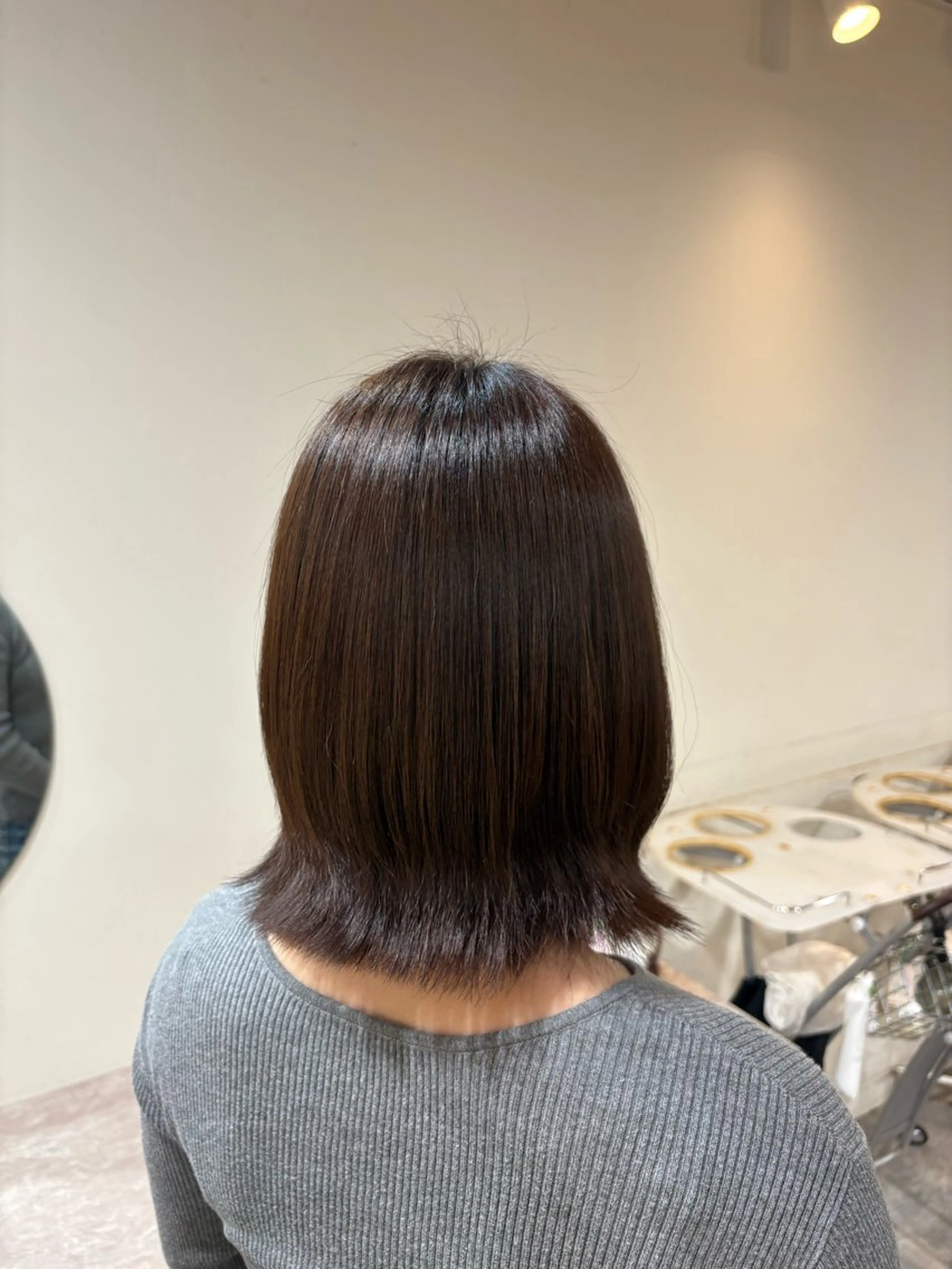 ミディアム カット ヘアカラー 透明感カラー/に合わ せカット/サクラ🌸のヘアスタイル