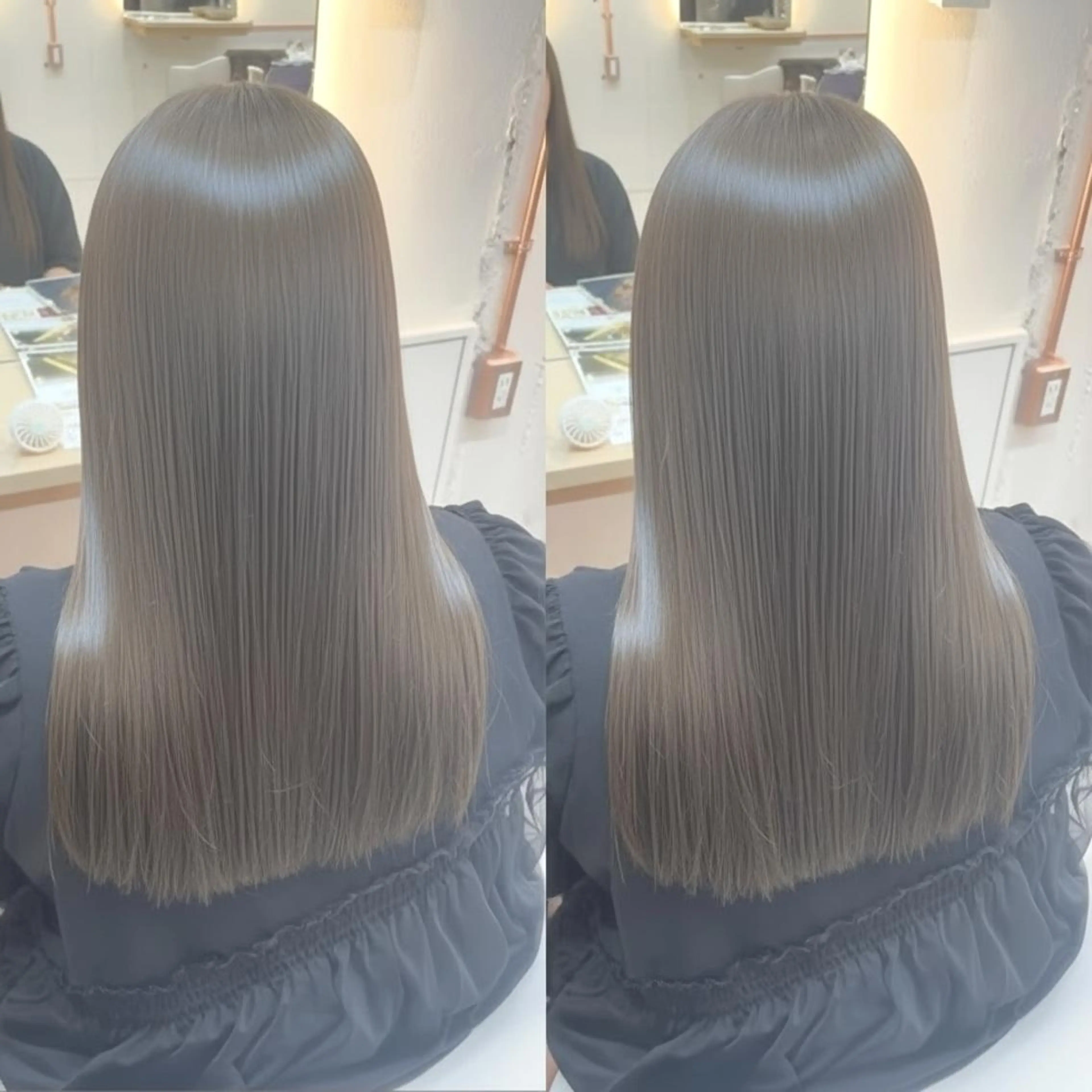 【ブリーチなしで作る透明感✨】カット➕透明感カラーの写真