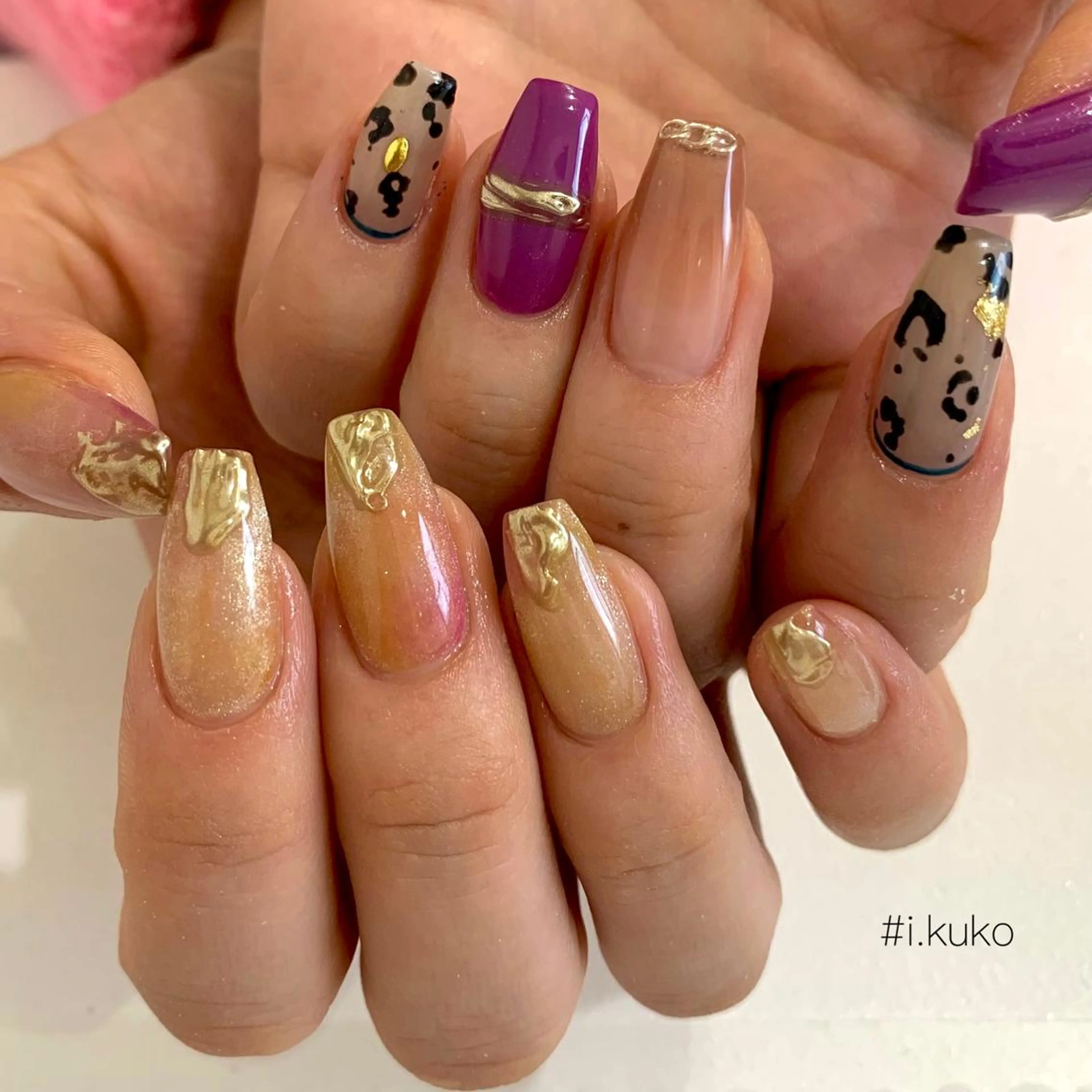 ロング ネイル Chipieee Ikukoのネイルデザイン