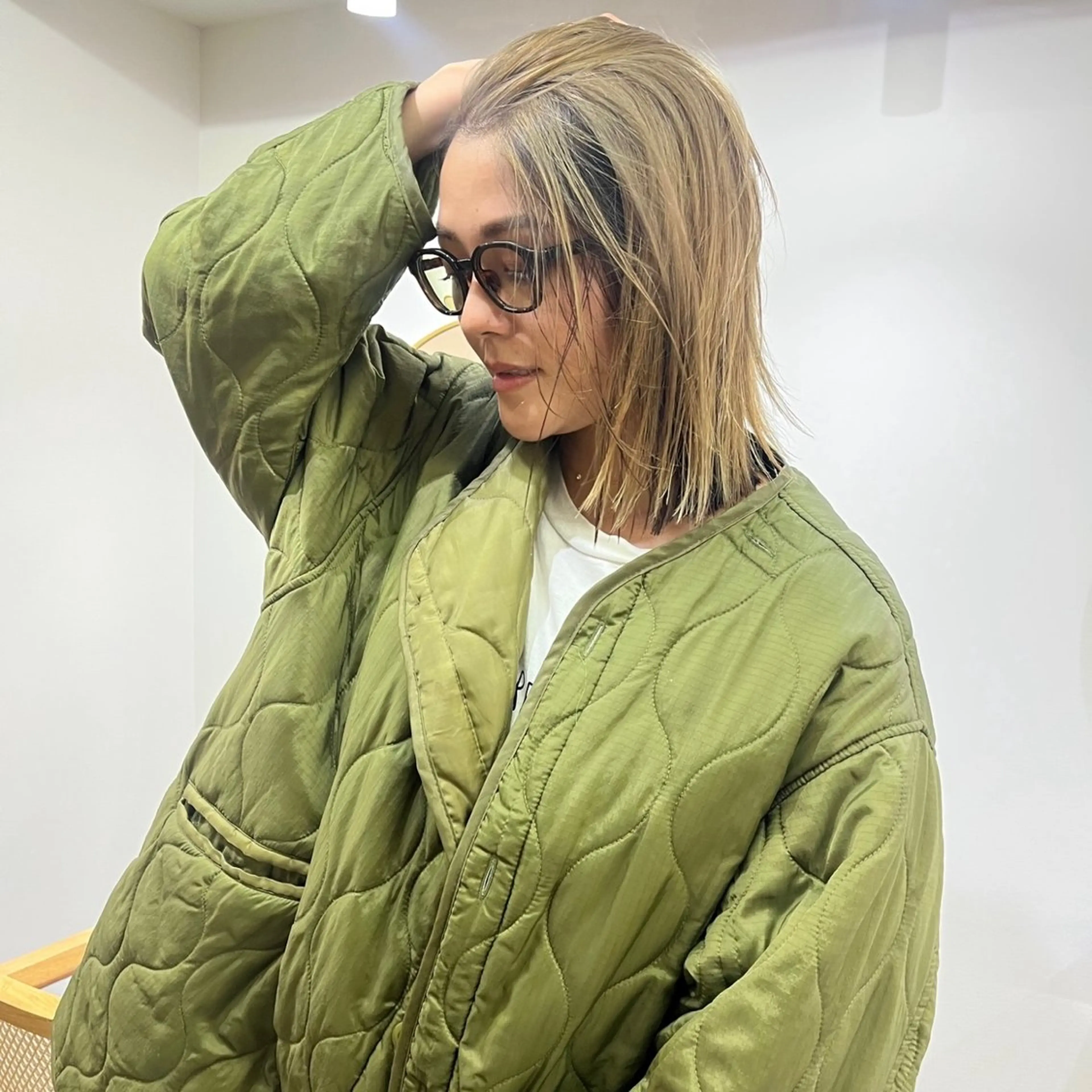 ミディアム カラー ハイトーン/心斎橋/ honomiのヘアスタイル