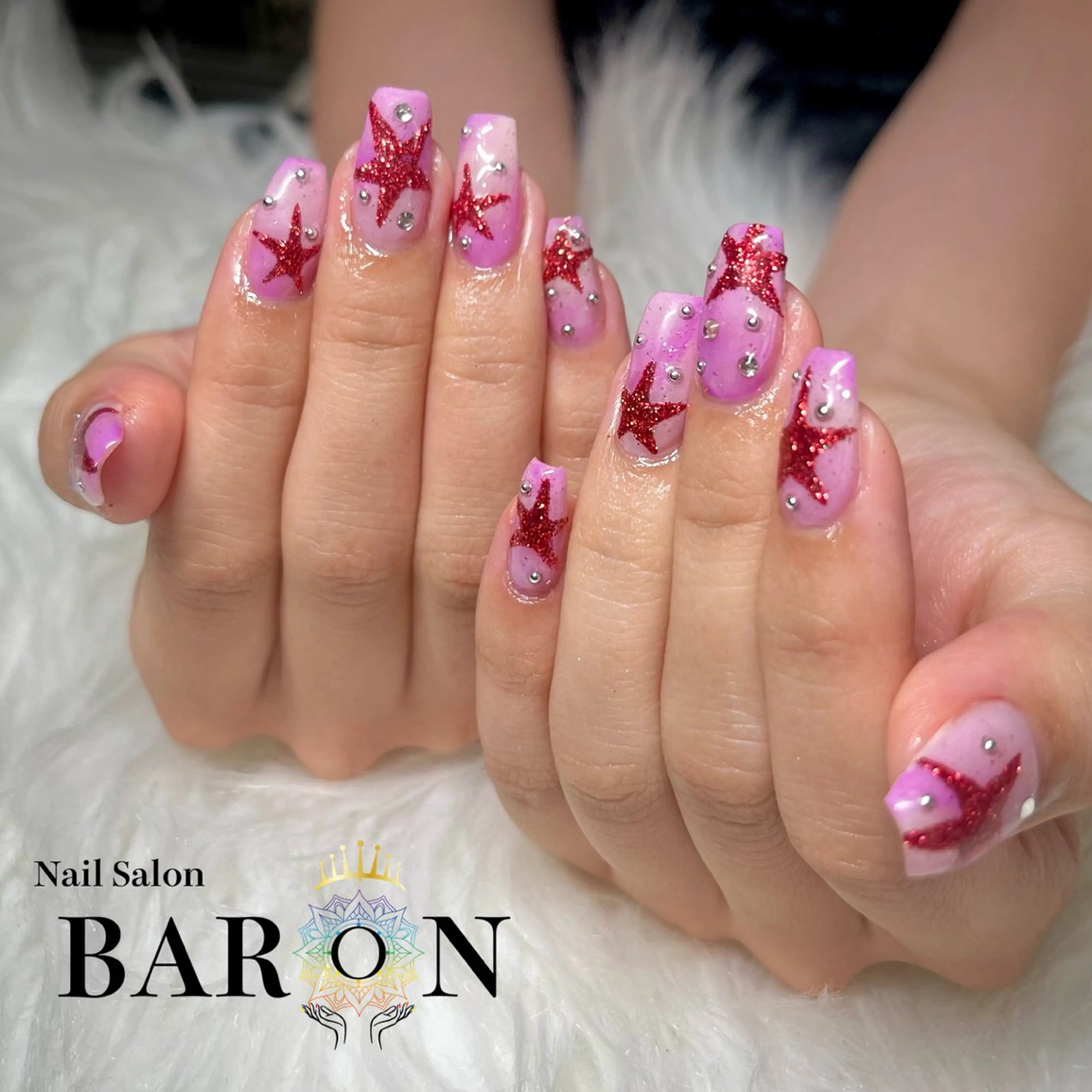 ネイル アートネイル ハンドネイル ☆SAKI☆ BARON 店長のネイルデザイン