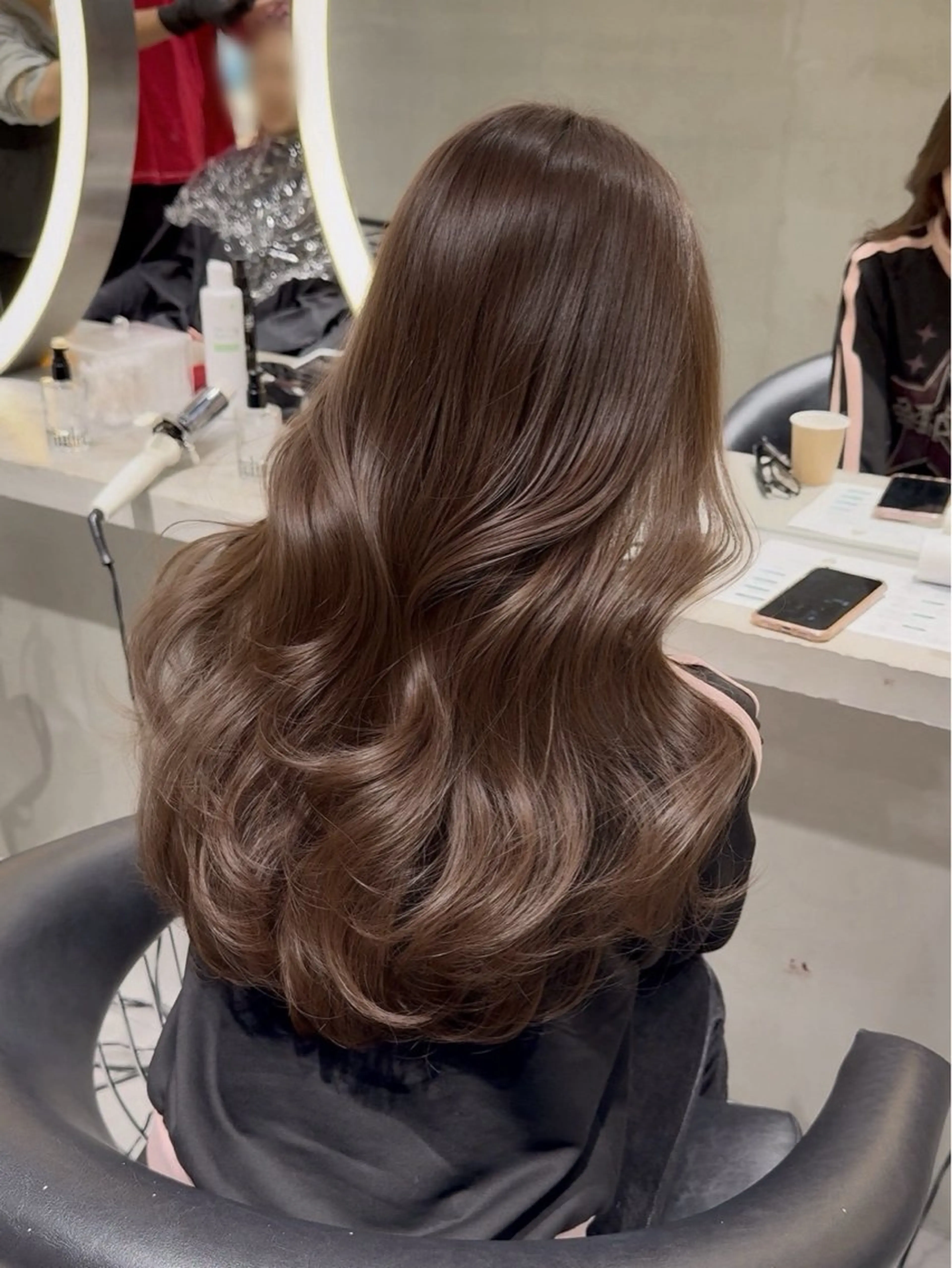 セミロング カラー カット ヘアカラー トリートメント Lond mare レイヤーカット/韓国のヘアスタイル