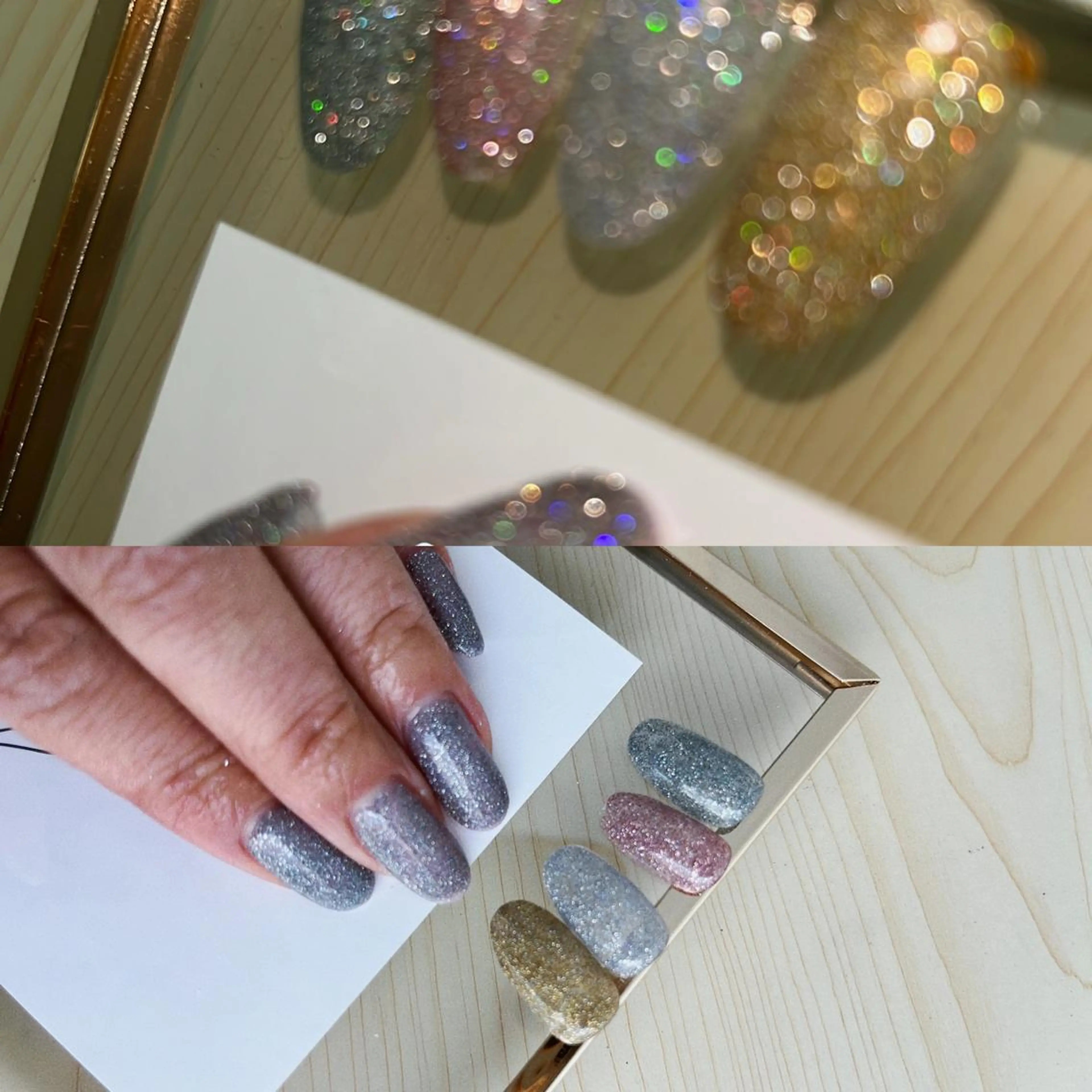 ネイル 長さ出し フラッシュネイル キラキラネイル plaisir所属・plaisir プレジールネイルのネイルデザイン