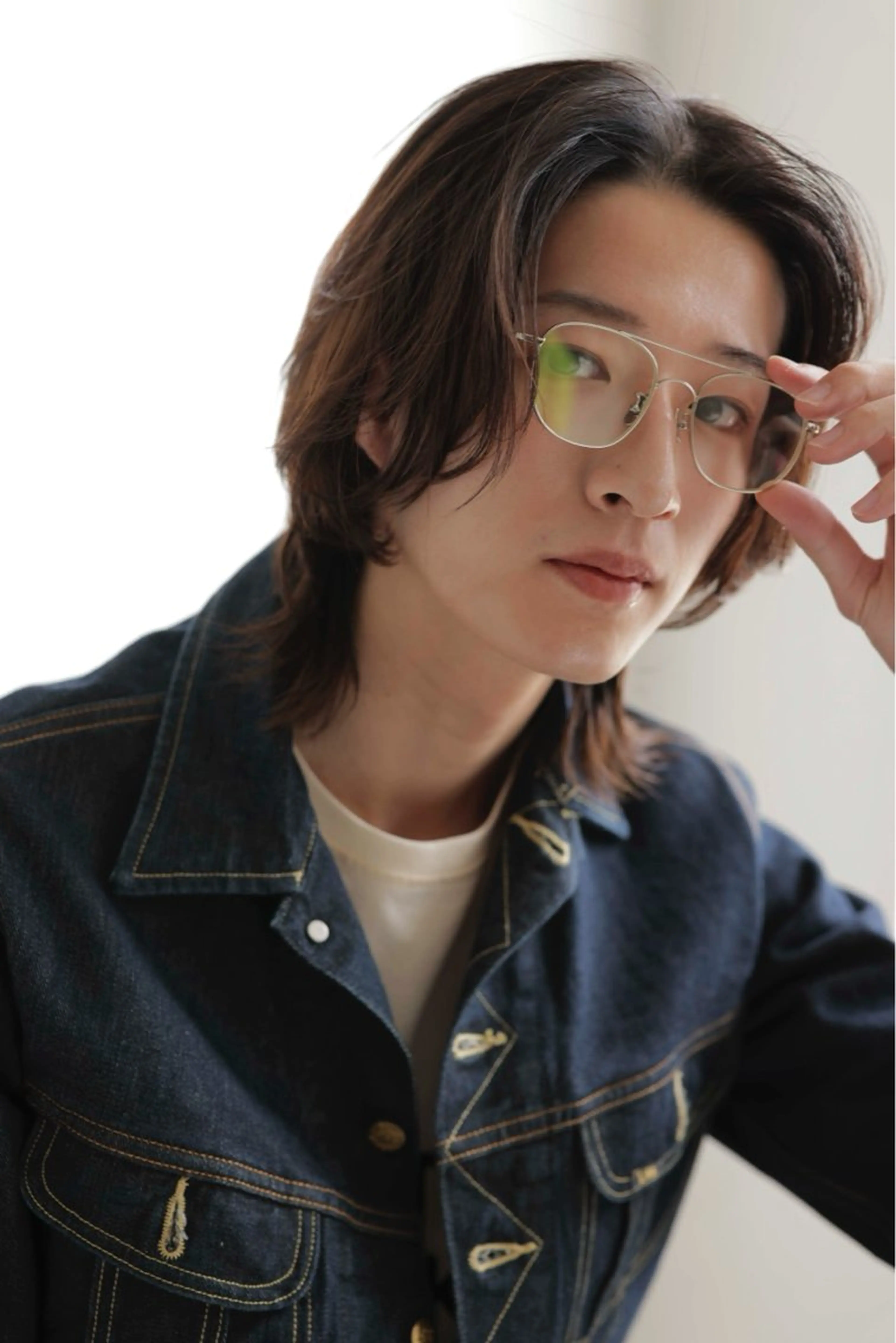 パーマ メンズ 似合わせカット暖色 カラーhiyonaのヘアスタイル