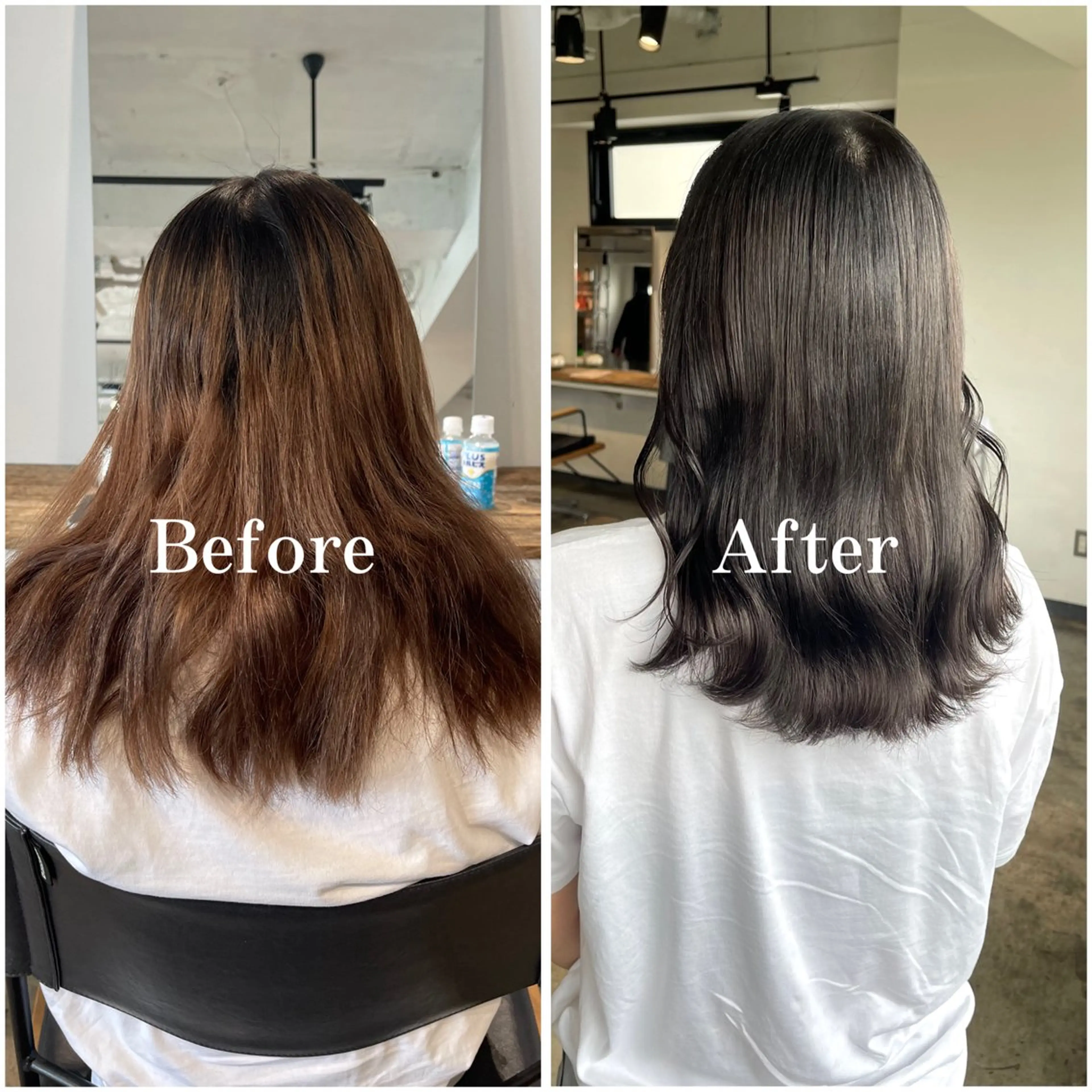【3回目以降の方はこちら】🤎ブリーチなしワンカラー🤎Aujua2stepトリートメント✨超音波アイロン付き✨の写真