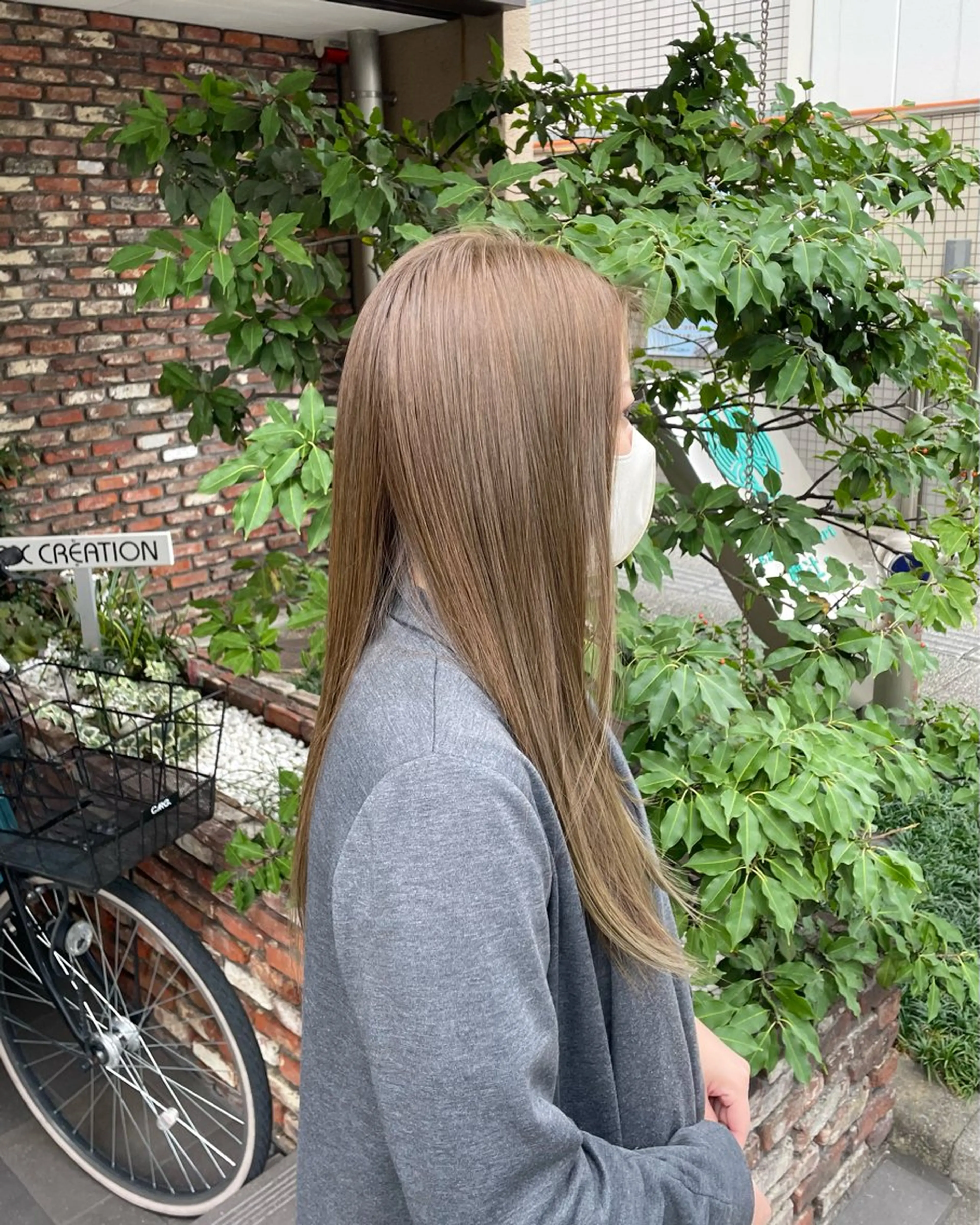 ロング ショート 顔周りレイヤー/マオのヘアスタイル