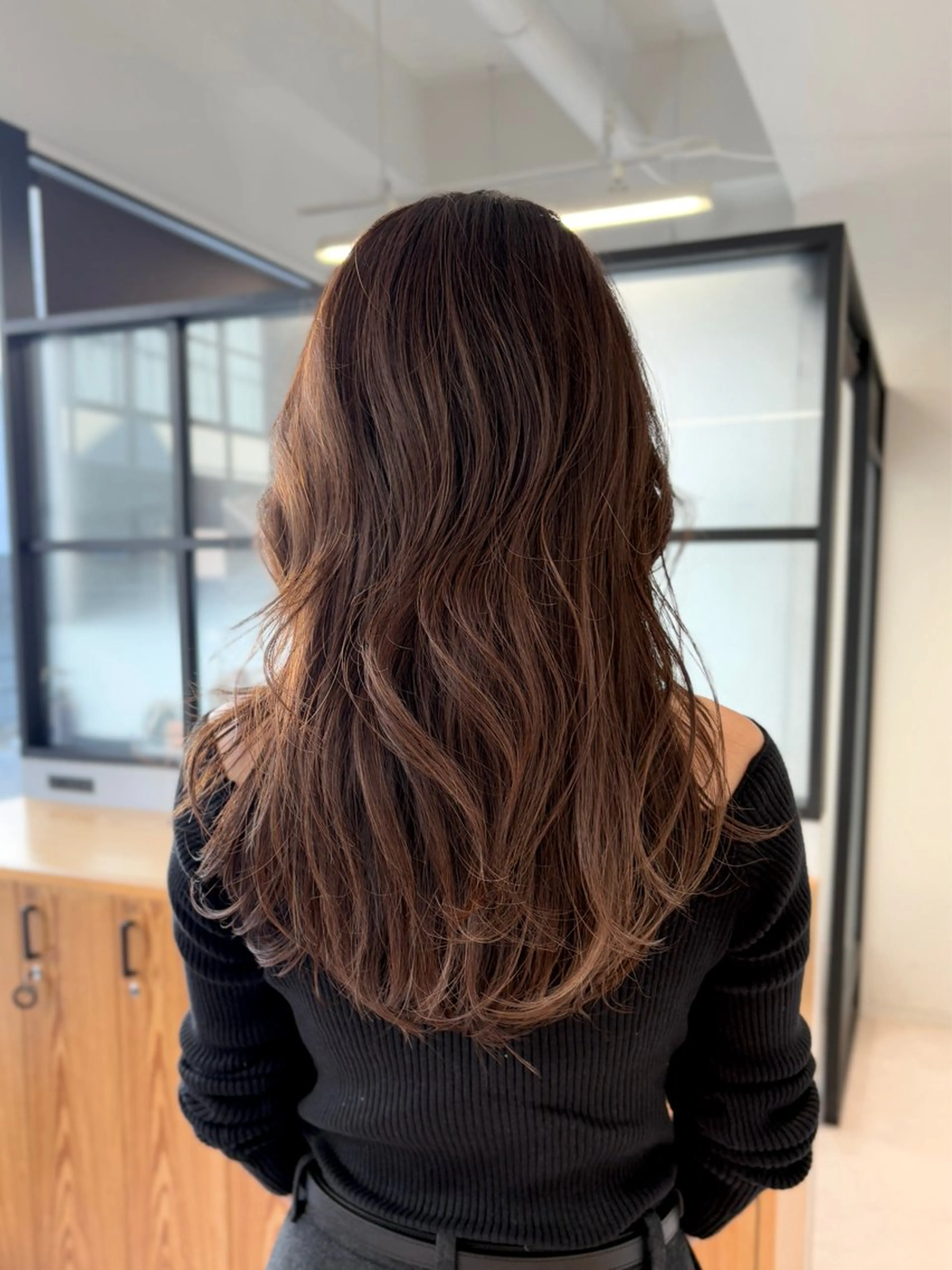 ロング カラー ベージュカラー ハイライトカラー ハイライト カット ヘアカラー DX SHARE SALON所属・matka白髪ぼかし 大人ヘア/KEIKOのヘアスタイル