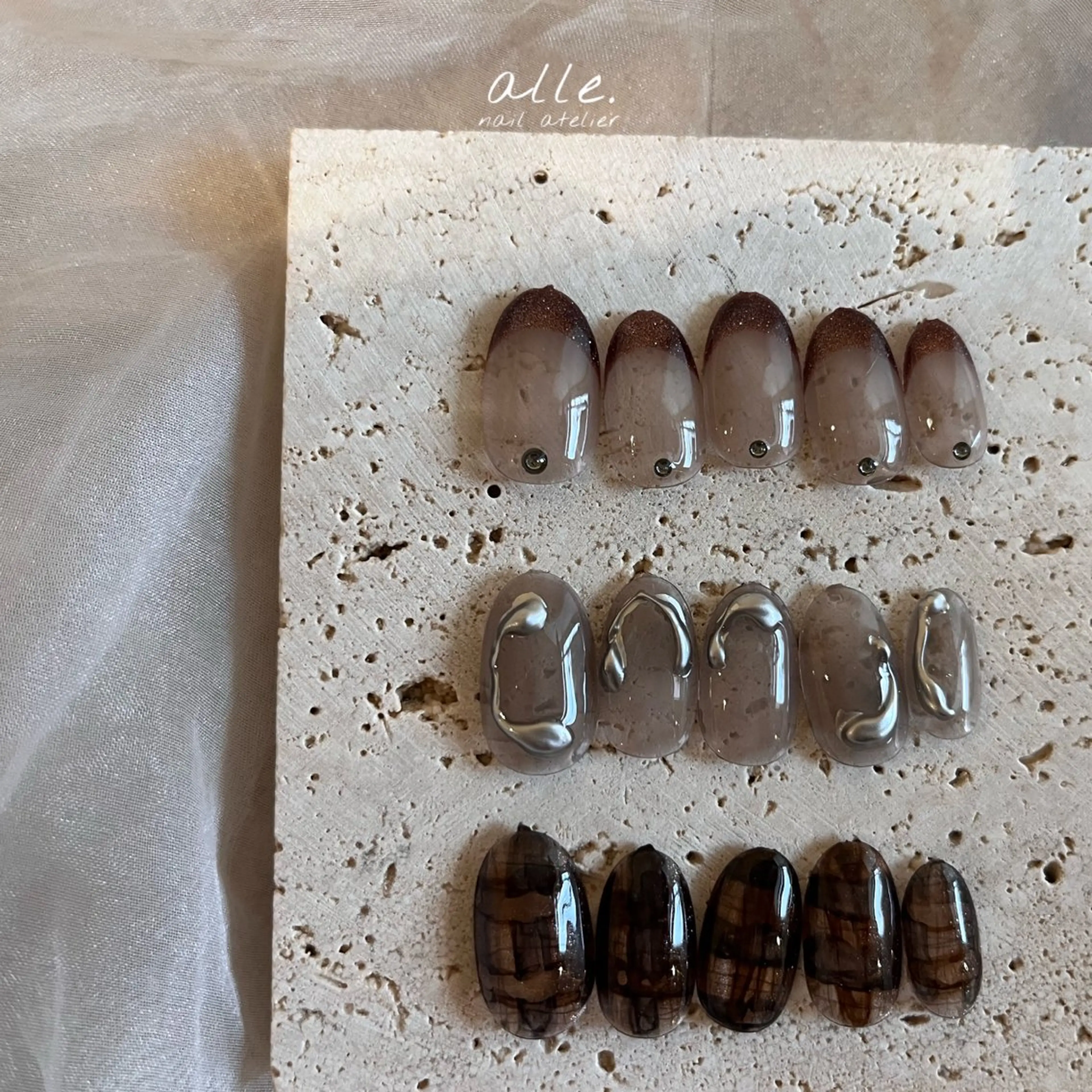 ネイル ハンドネイル atelier alle.のネイルデザイン