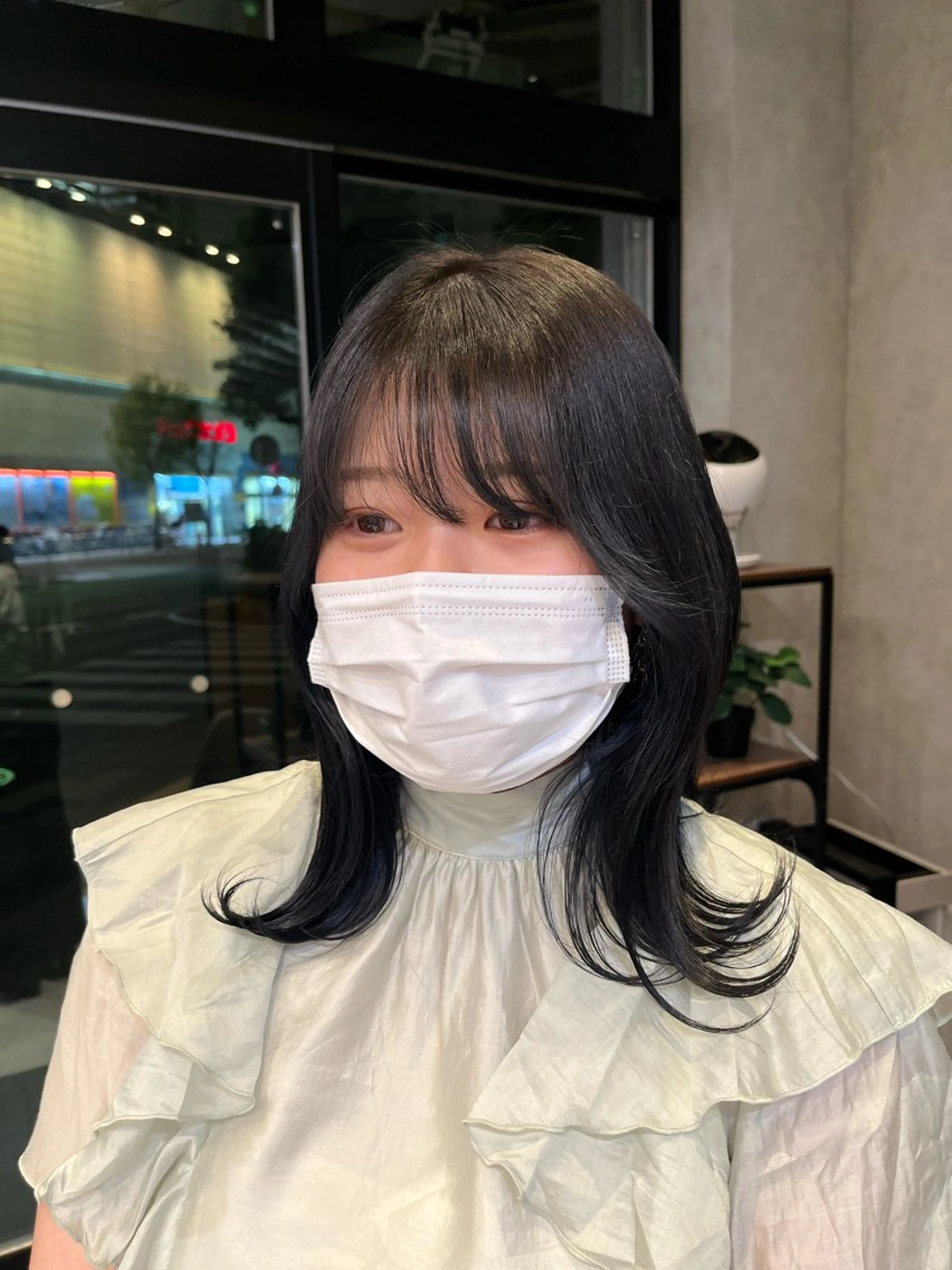 ミディアム カラー ヘアアレンジ yuuri🎀/大宮 /韓国ヘア/レイヤーのヘアスタイル