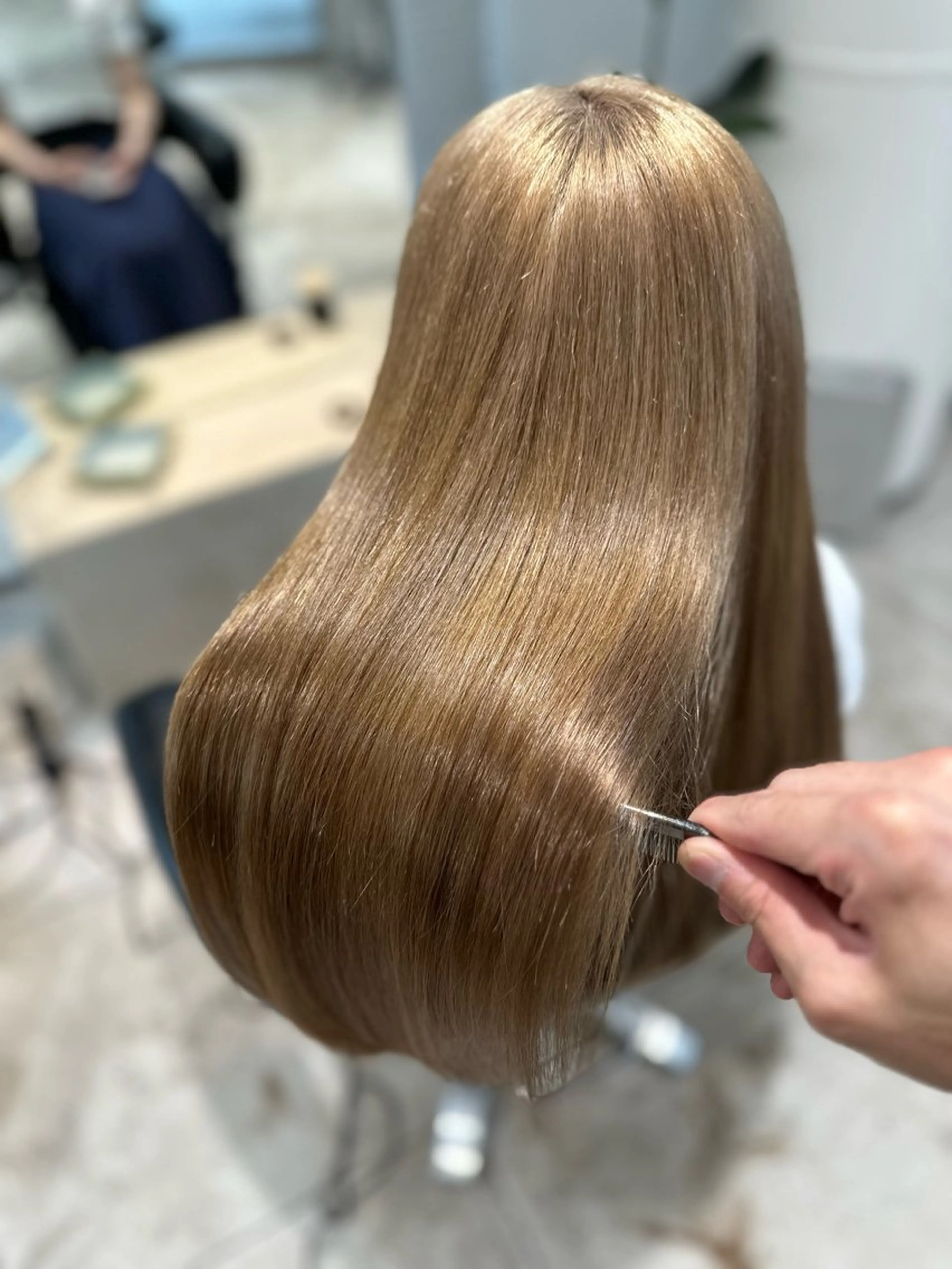 【モデル特別価格✨】ブリーチ縮毛矯正＋トリートメントの写真