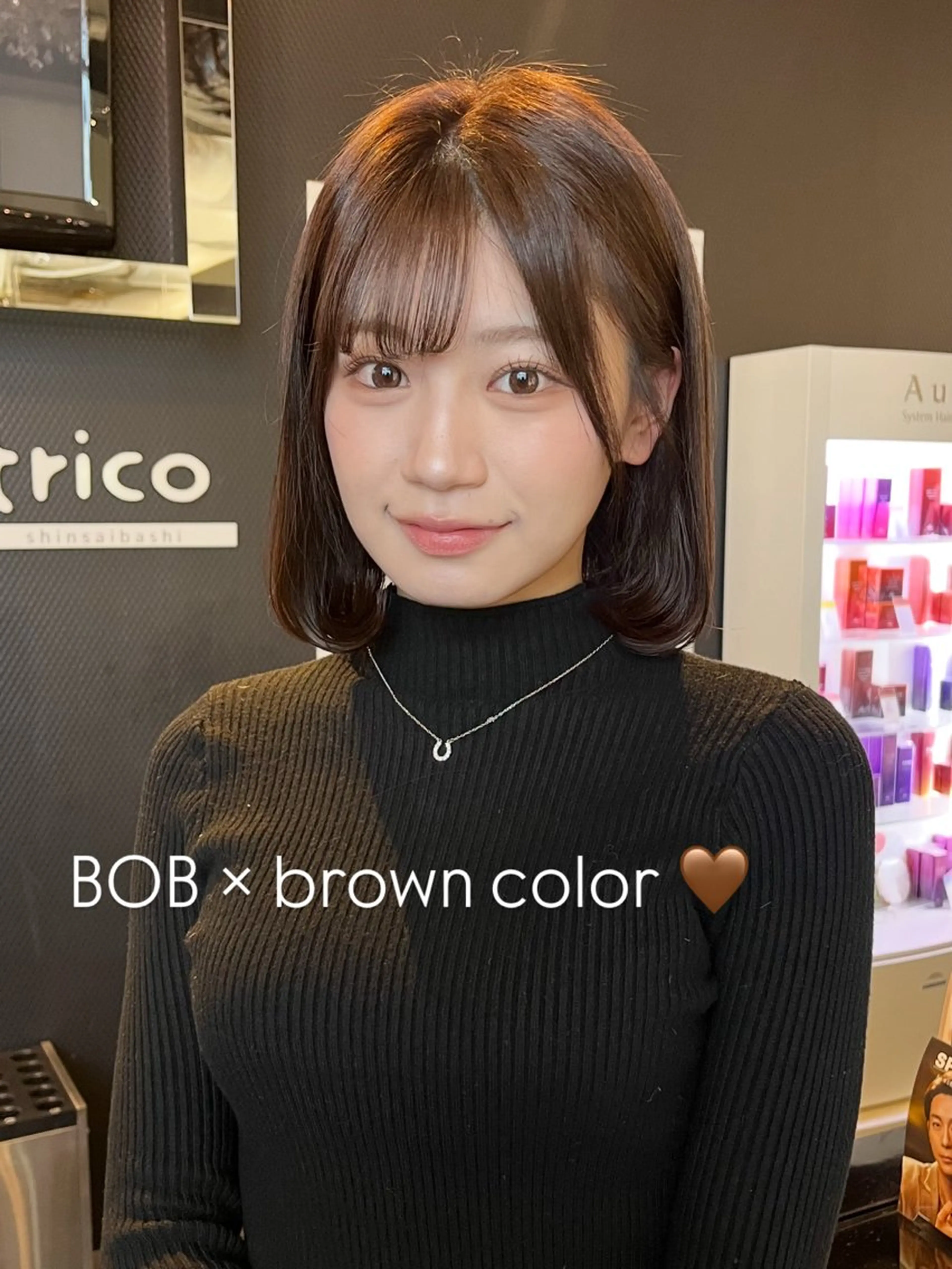 ショート カラー カット ヘアカラー trico心斎橋 ナツミのヘアスタイル