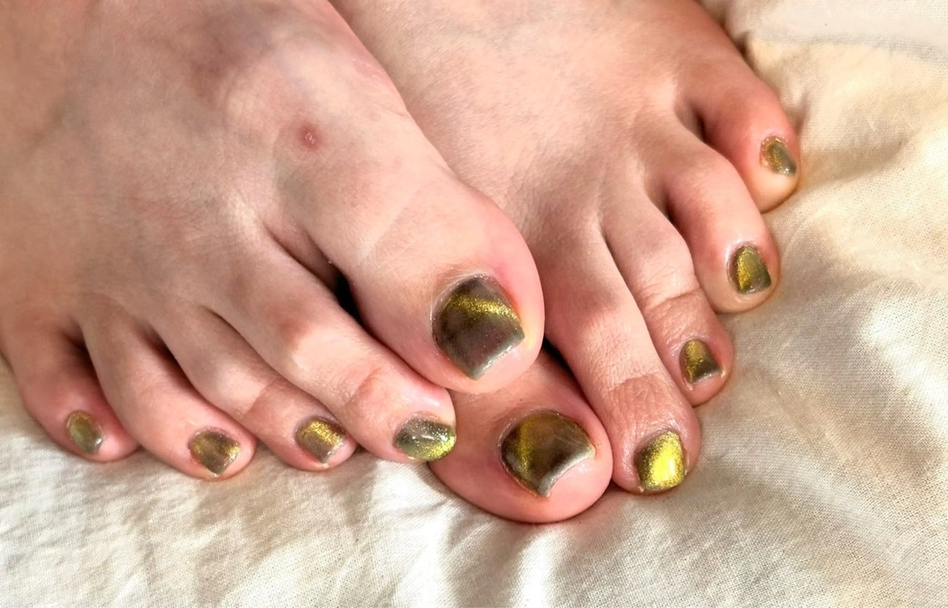 フットネイルワンカラー（オフ込み）の写真