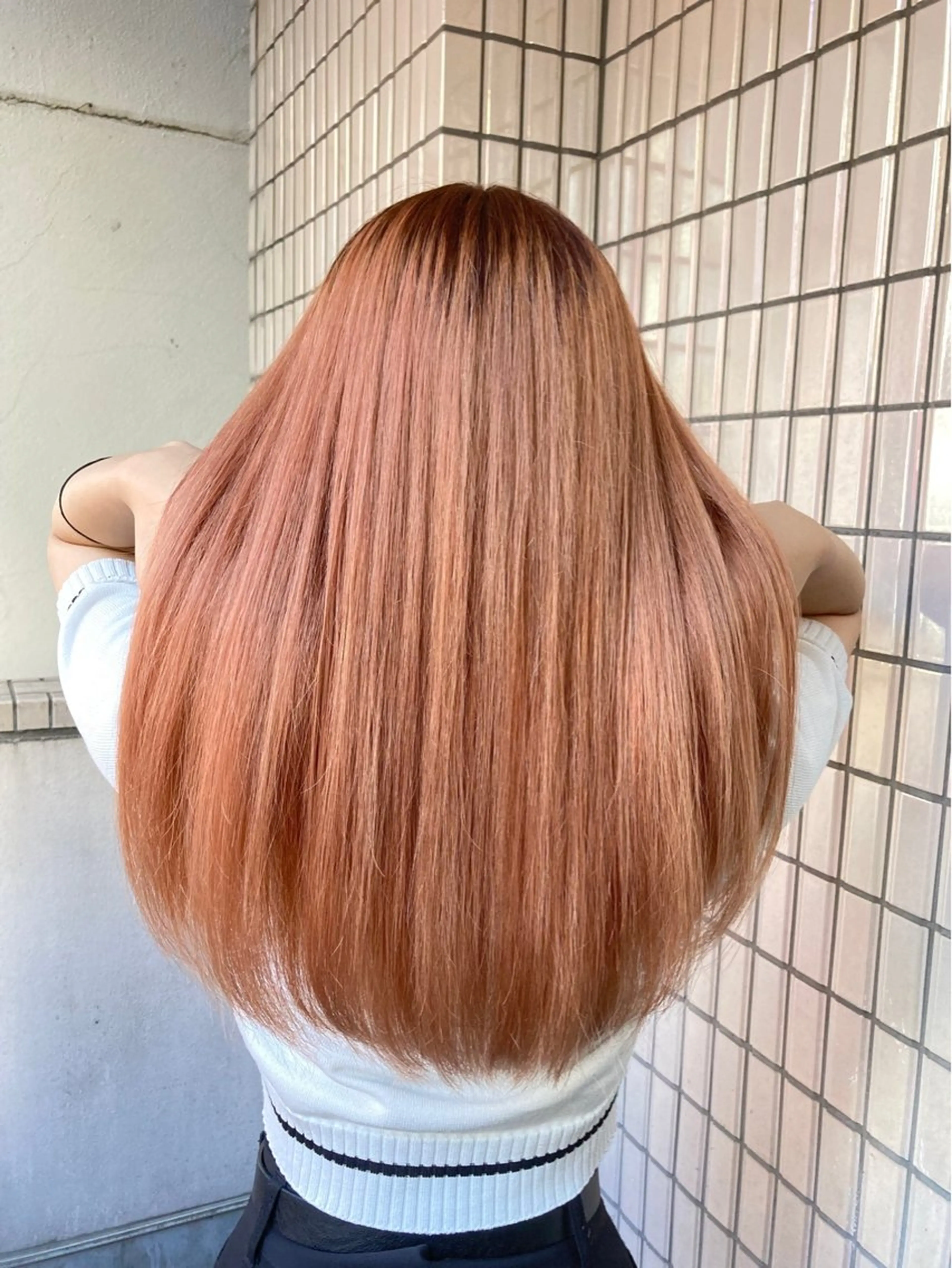 カラー ベージュカラー 透明感カラー オレンジ オレンジベージュ Eternal by MATINA所属・安田 吉宏のヘアスタイル