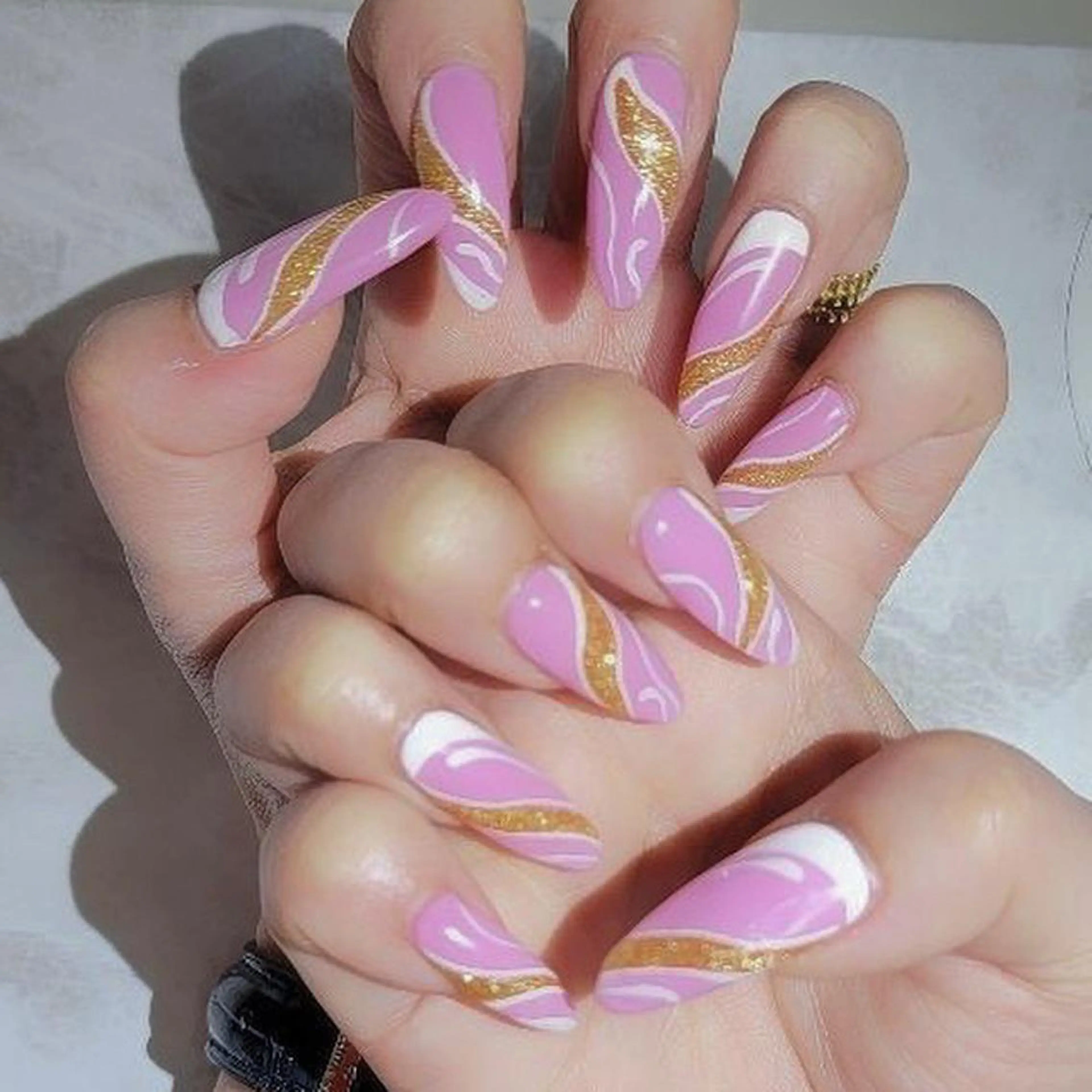 ネイル フットネイル ロングネイル ニュアンスネイル ピンク シンプルネイル ネイル フフラ所属・nail fufla ♡yamane♡のネイルデザイン