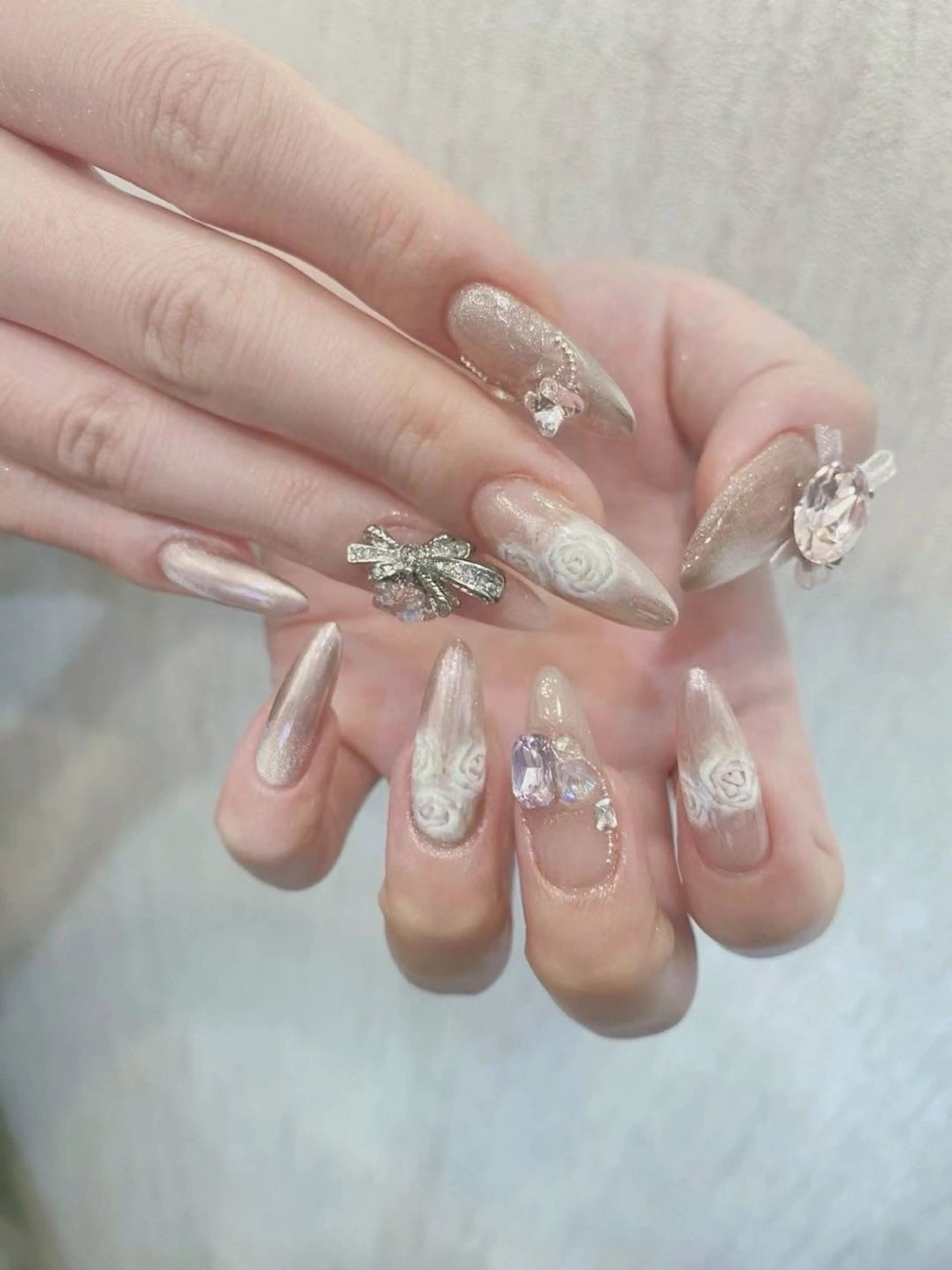 ネイル アートネイル フラワーネイル フットネイル ジェルネイル マグネットネイル Babarla Nailのネイルデザイン